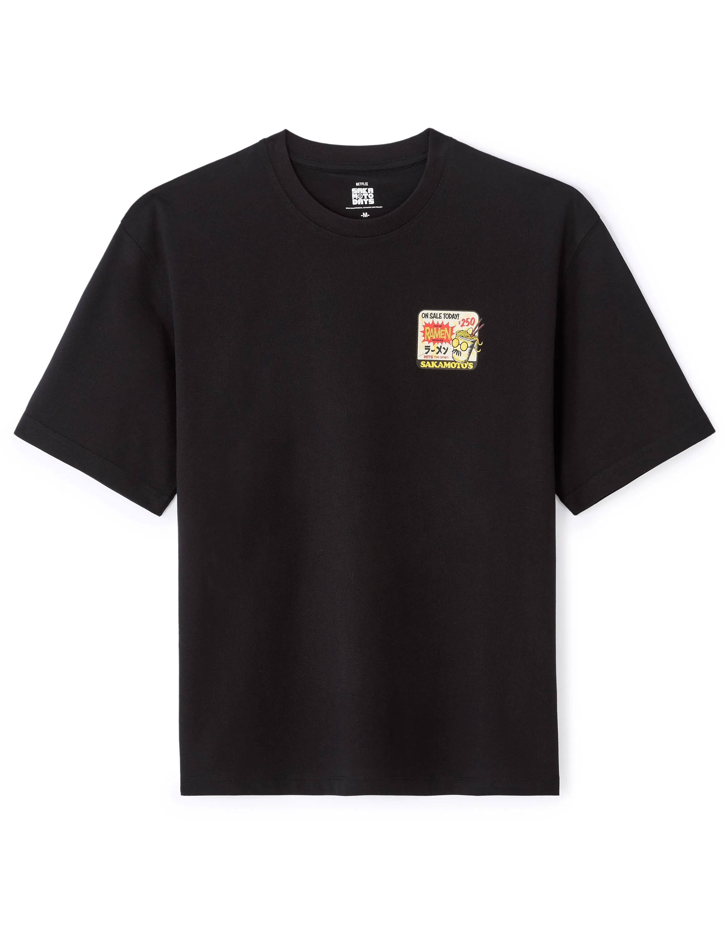 Celio_Black_Sakamoto Days T-Shirt_LMESAKAM_BLACK_01