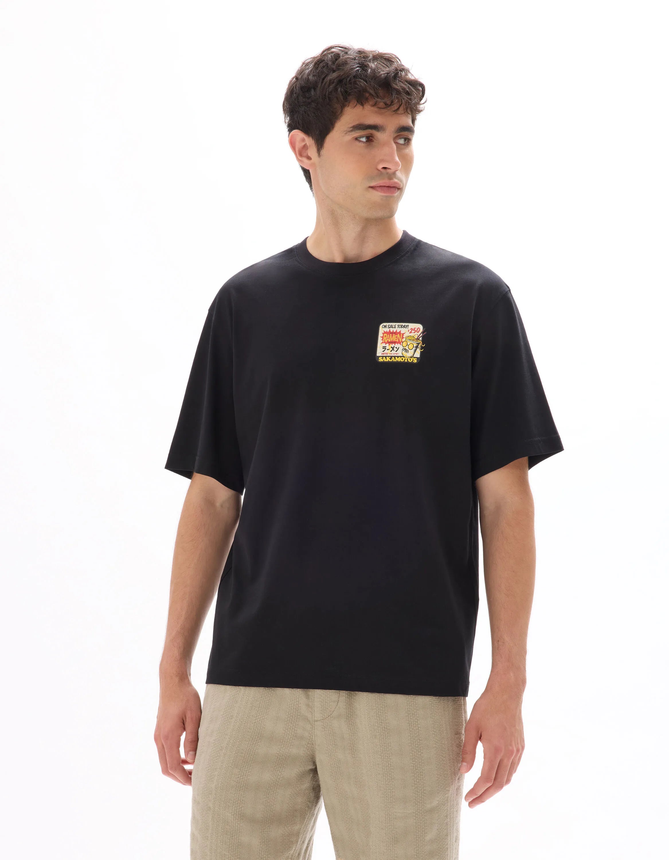 Celio_Black_Sakamoto Days T-Shirt_LMESAKAM_BLACK_03