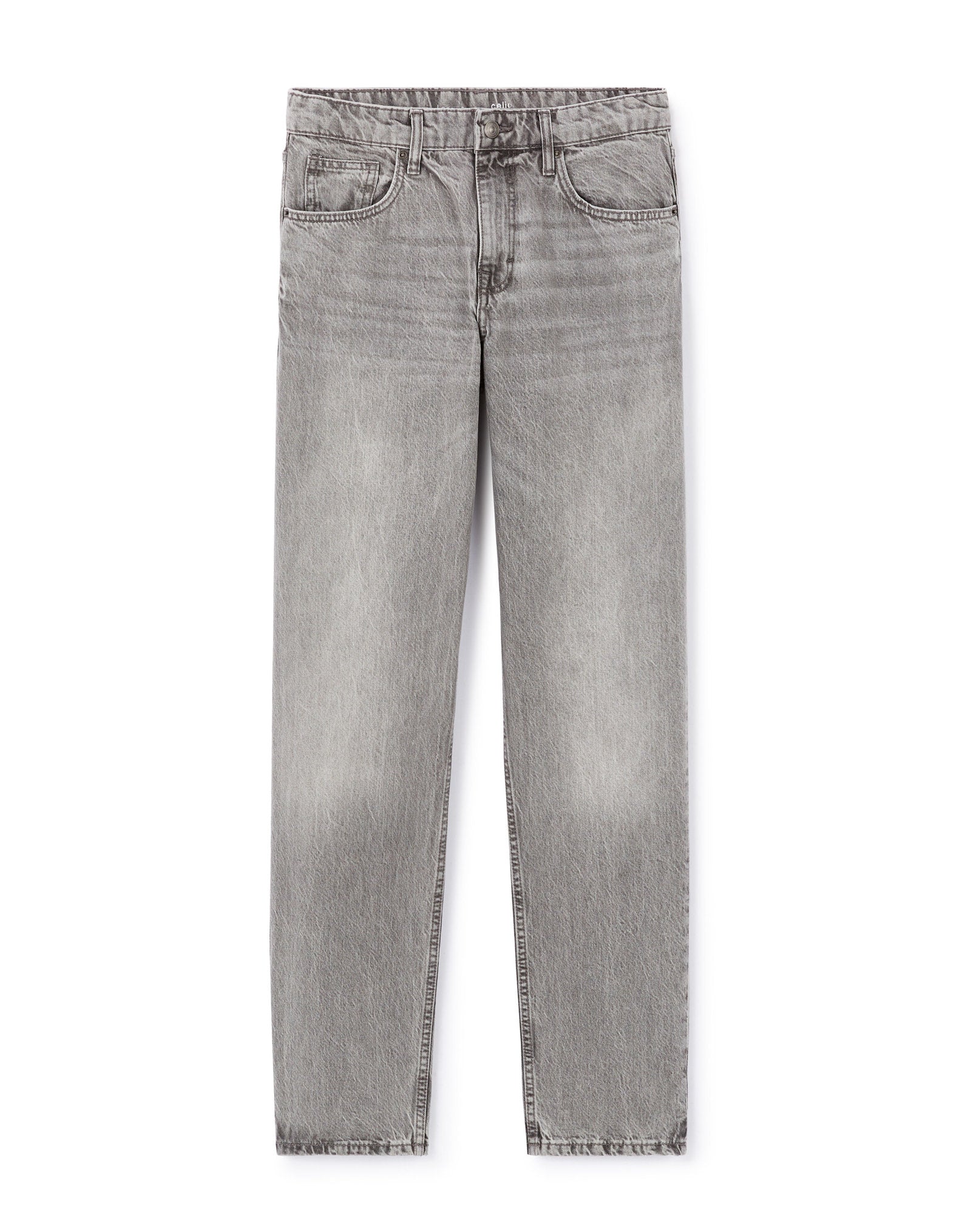 Celio_Medium Grey 100% Cotton Loose Jeans_LOLOOSE_GREY_06
