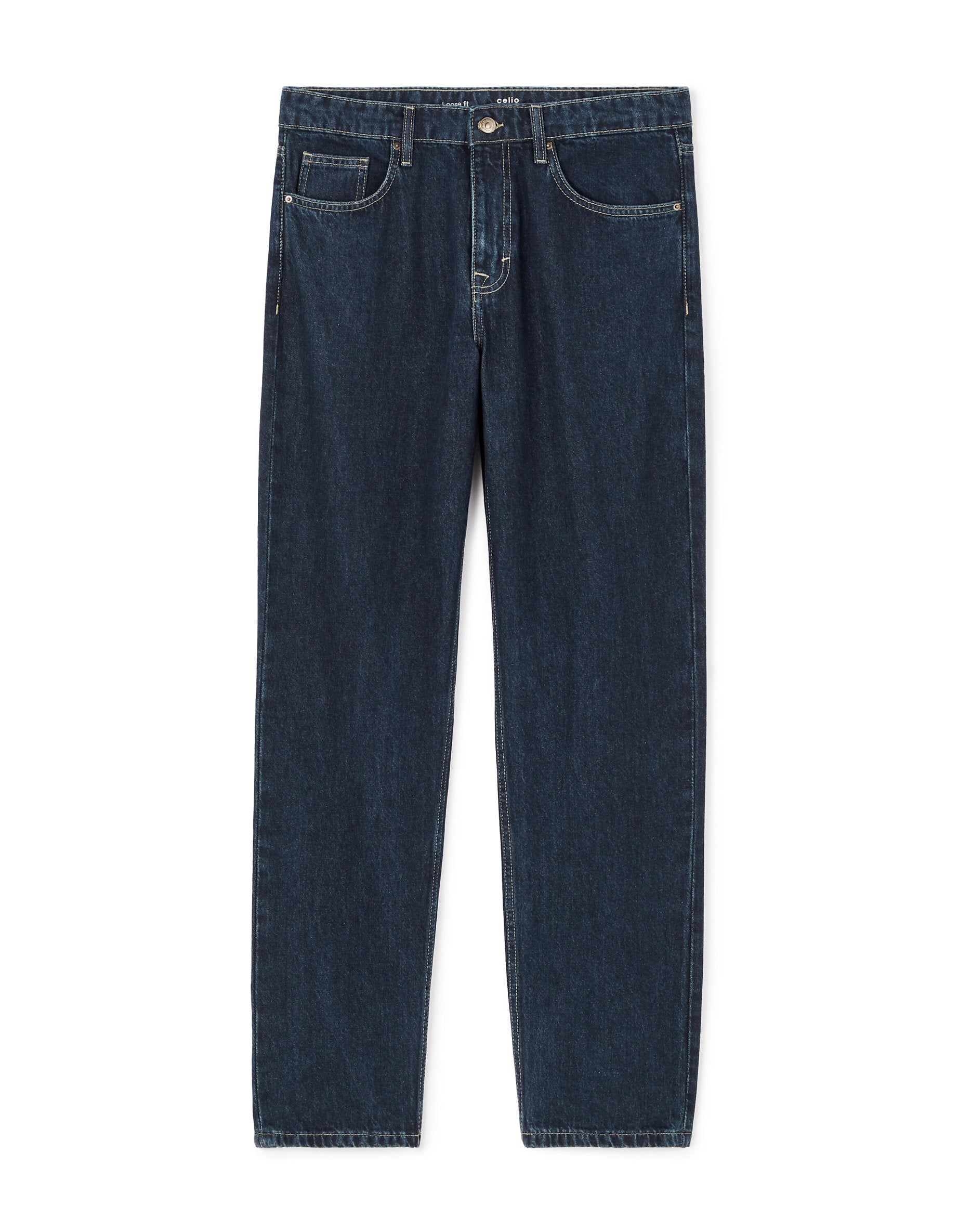 Celio_Dark Blue Loose Jeans 100% Cotton_LOLOOSE_RINSE_06