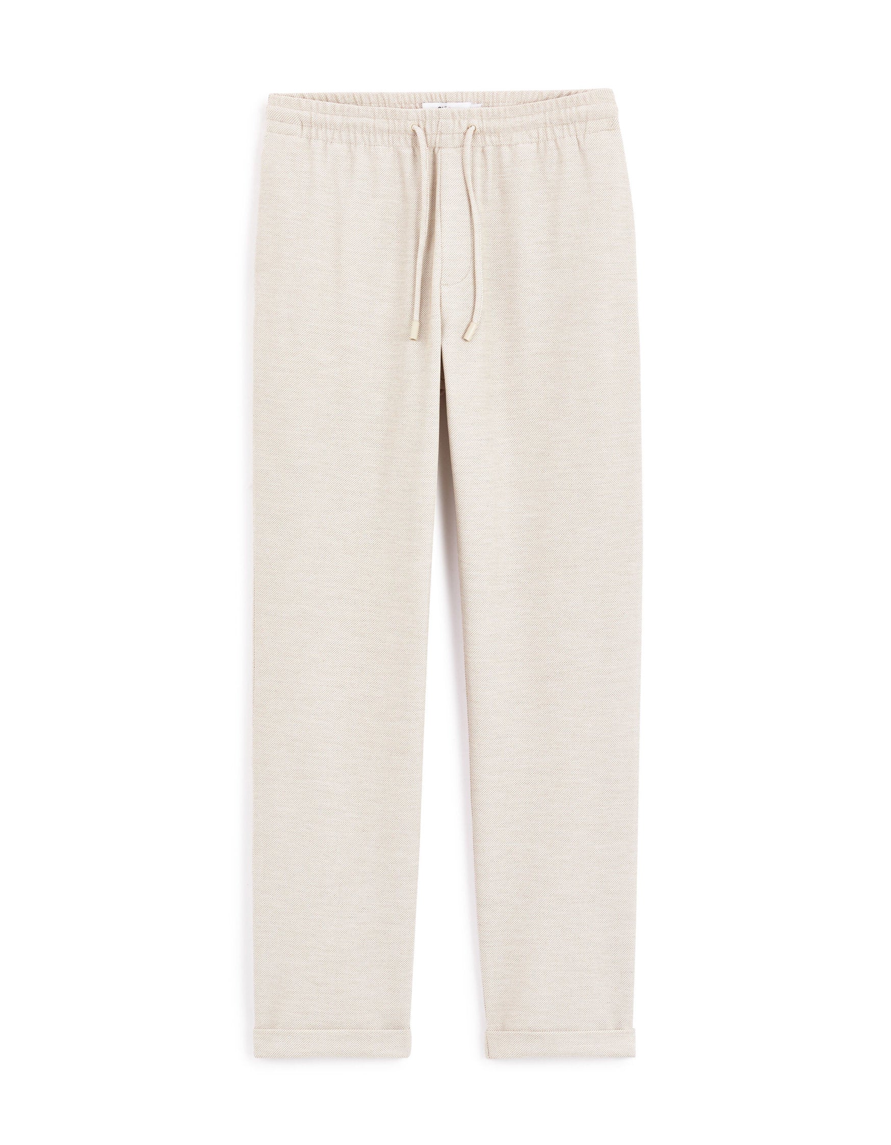 Celio_Slim Stretch Cotton Pants - Beige_LOPICK_BEIGE_03