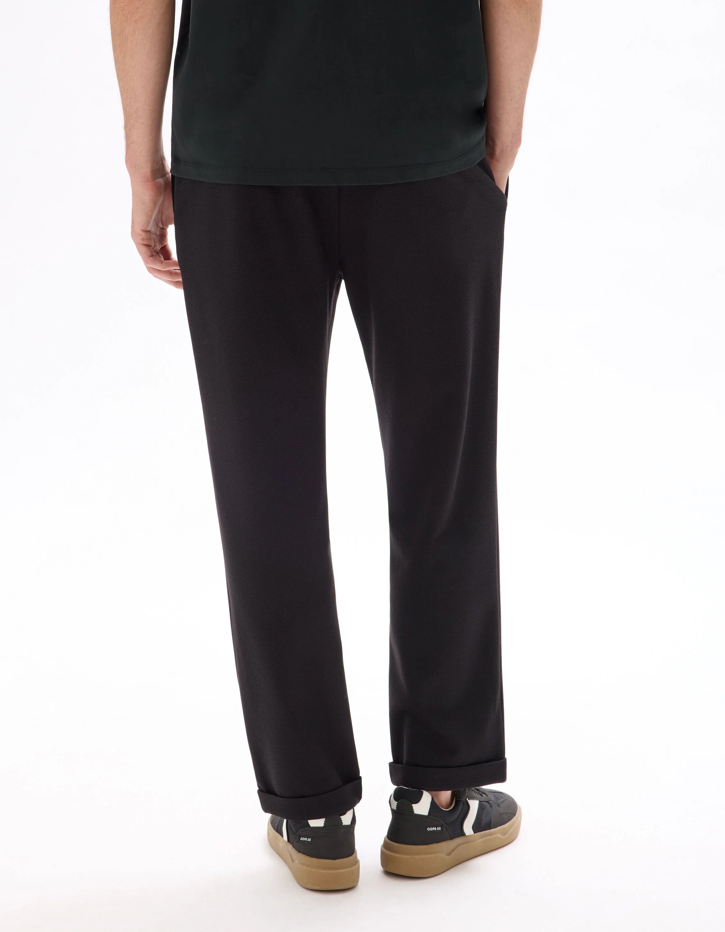 Celio_Black H25_24H Slim Stretch 7/8 Pants_LOPICK_BLACK H25_02