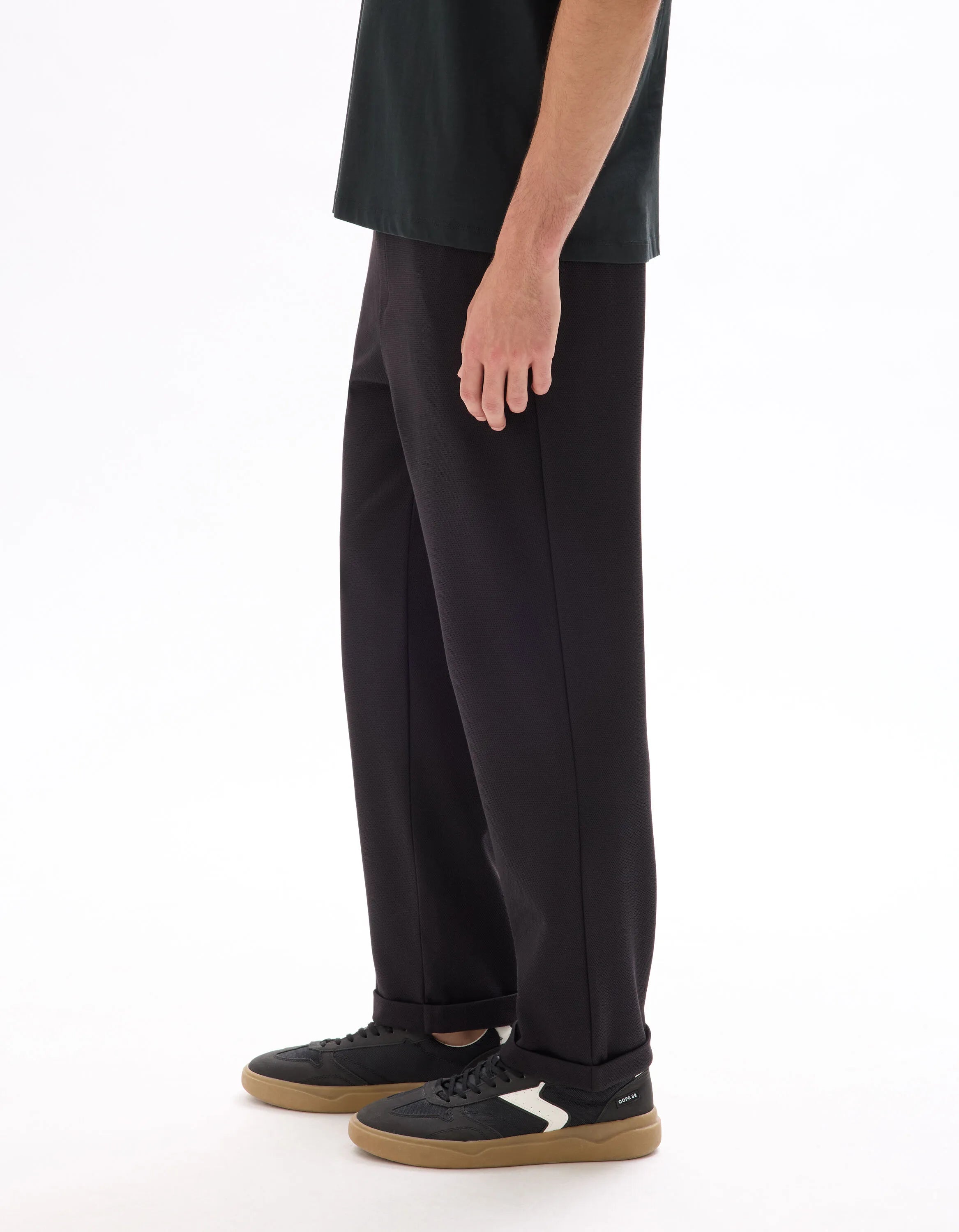 Celio_Black H25_24H Slim Stretch 7/8 Pants_LOPICK_BLACK H25_03