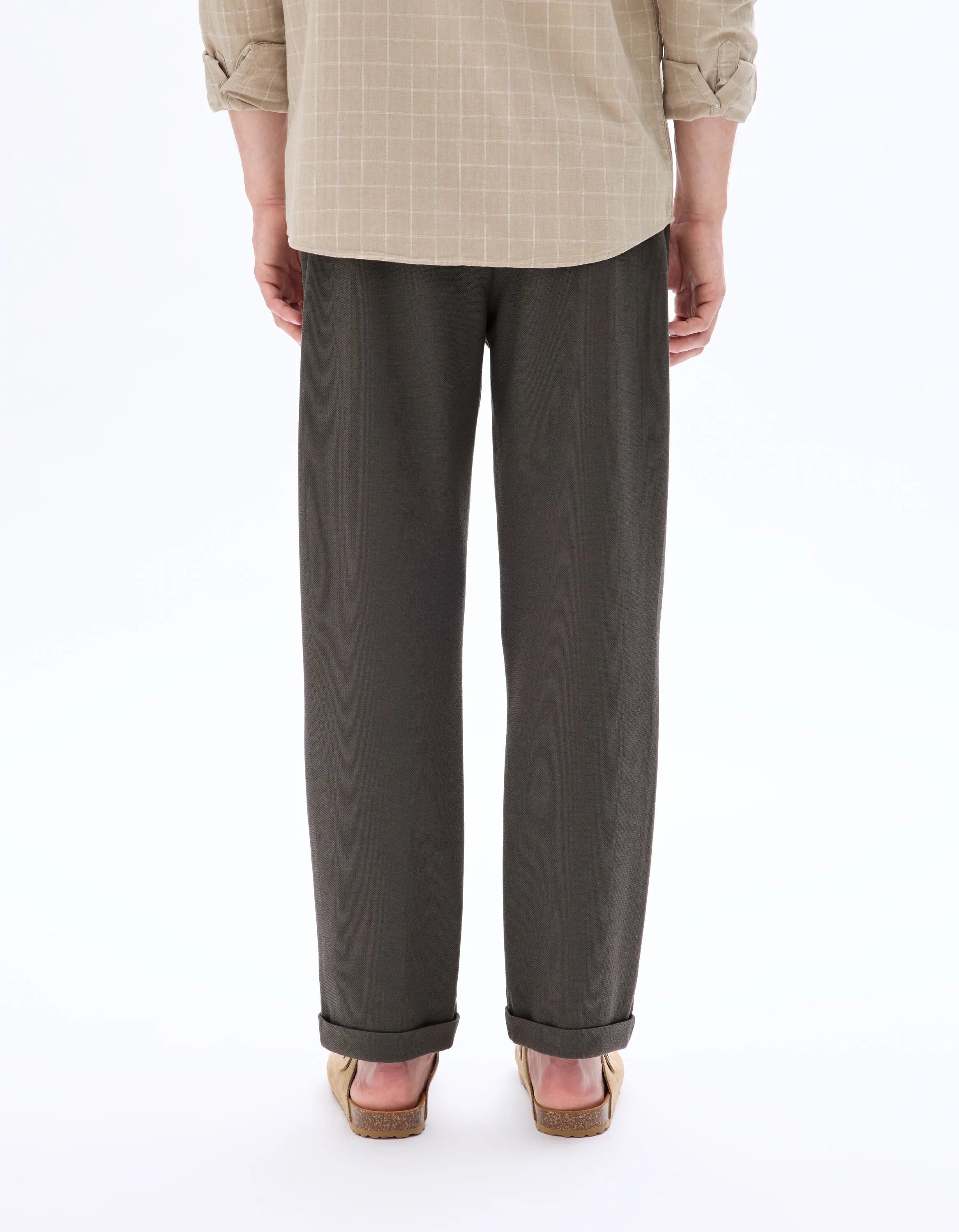 Celio_Grey_24H Slim Stretch 7/8 Pants_LOPICK_GREY_03