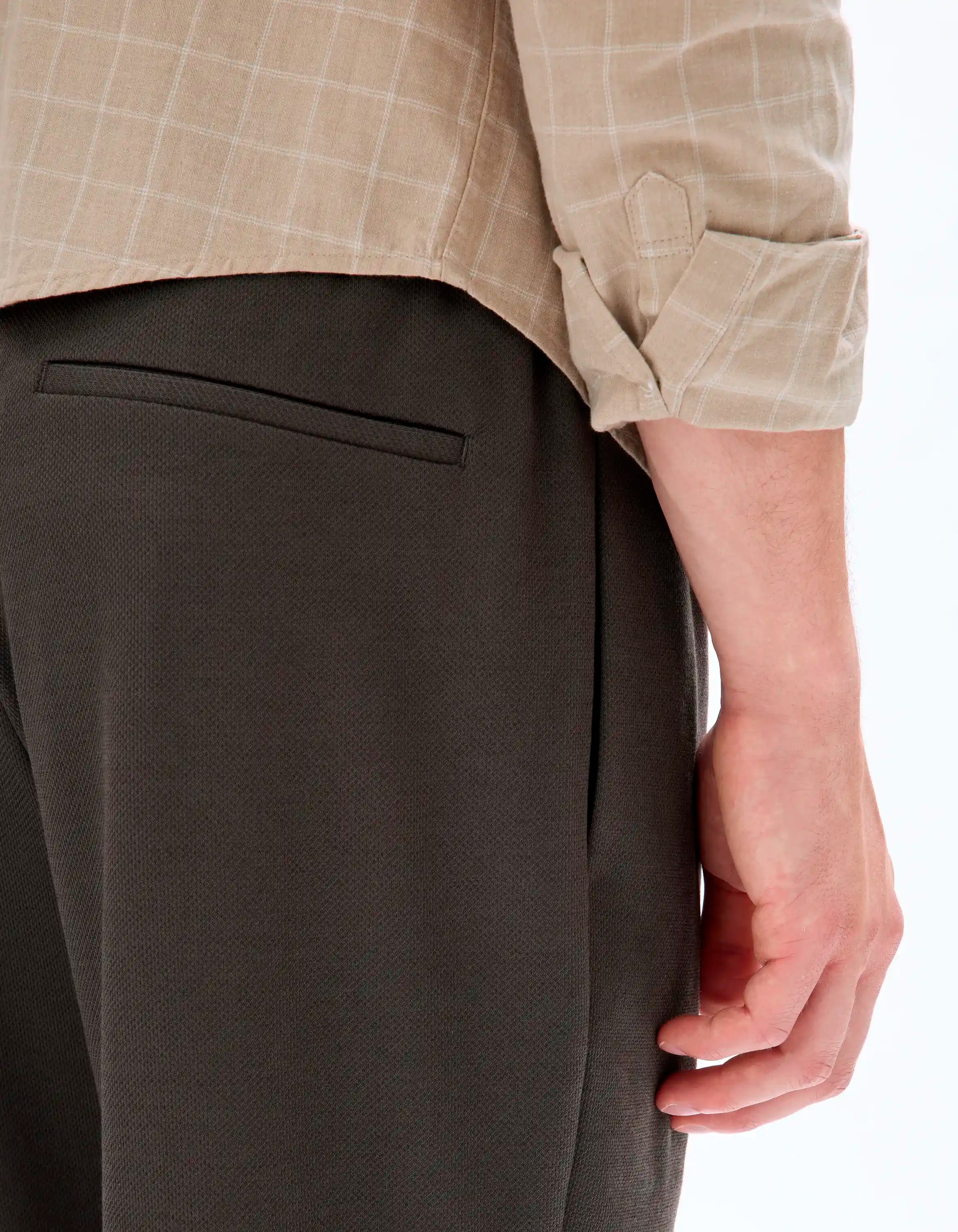 Celio_Grey_24H Slim Stretch 7/8 Pants_LOPICK_GREY_05