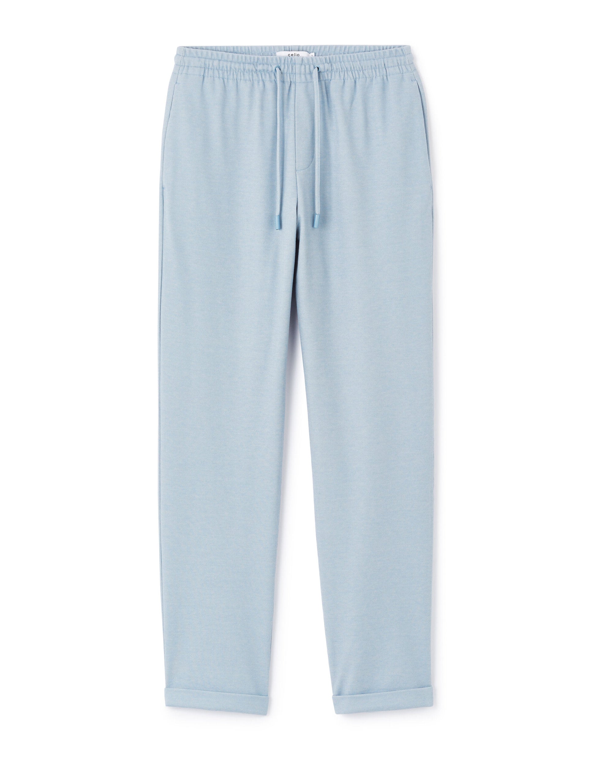 Celio_Light Blue Slim Pants 100% Stretch Cotton_LOPICK_LIGHT BLUE_06