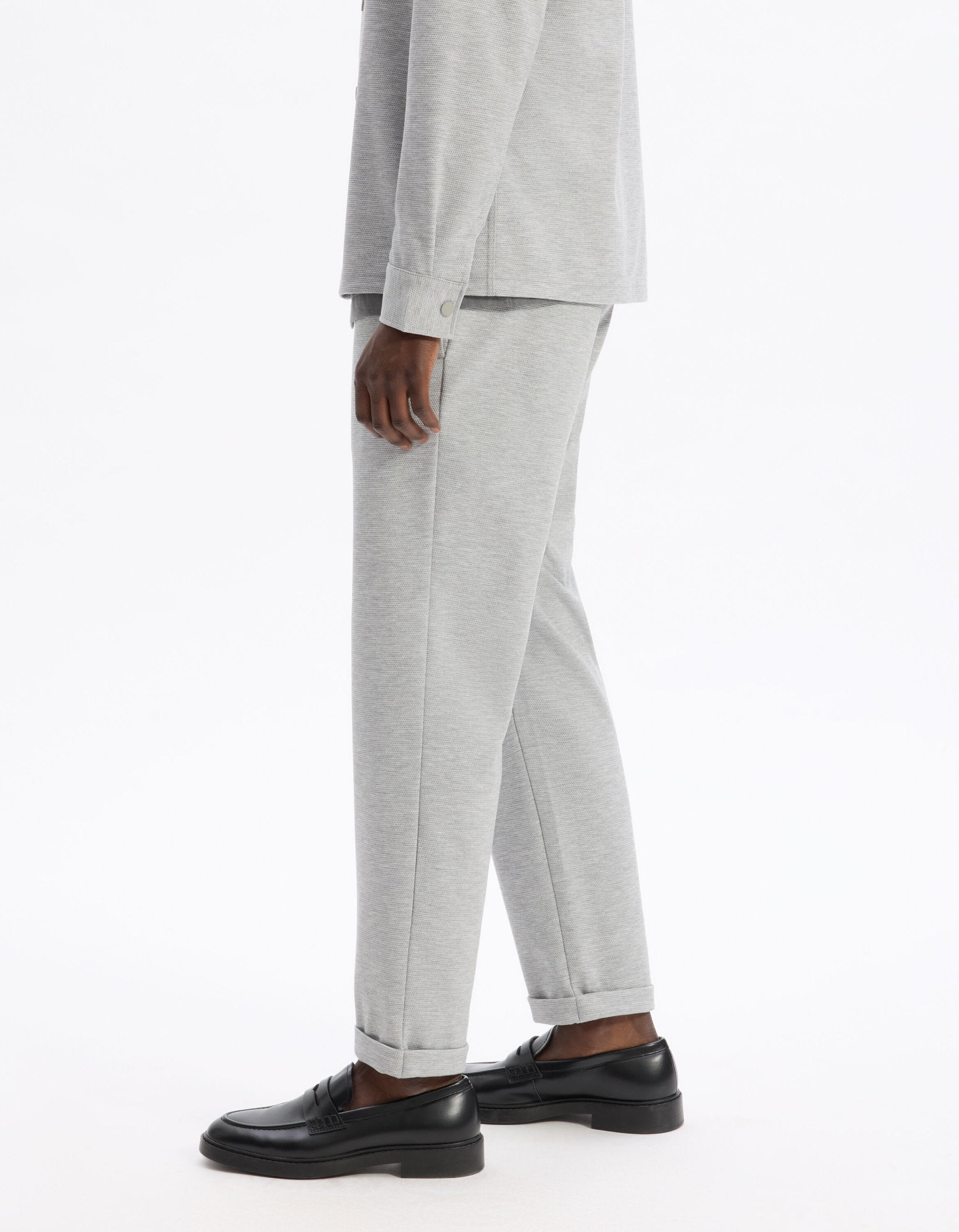 Celio_Grey Slim Stretch Trousers_LOPICK_LIGHT GREY_04