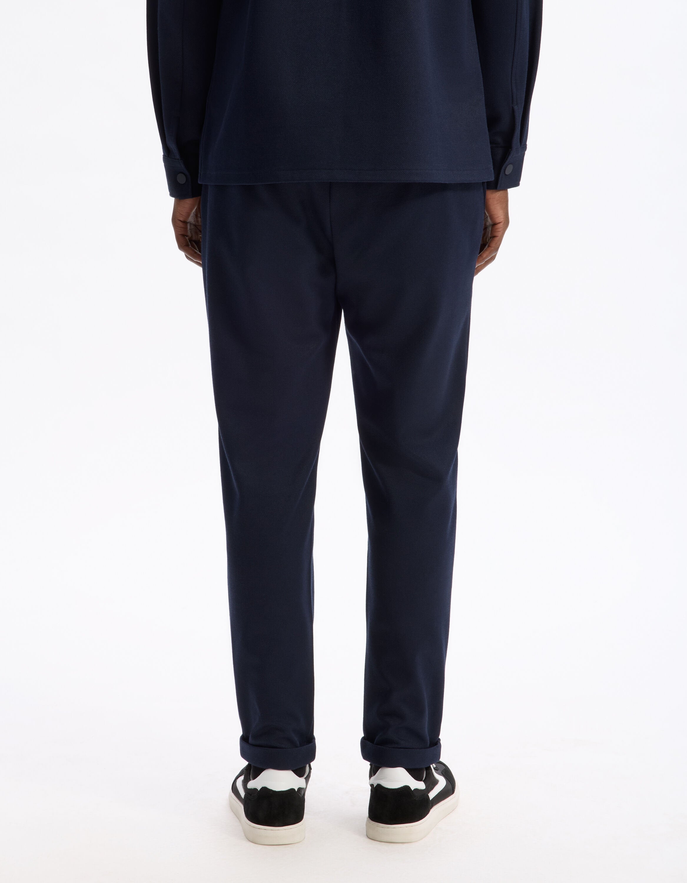 Celio_Navy Slim Fit Cotton Stretch Pants_LOPICK_NAVY_03