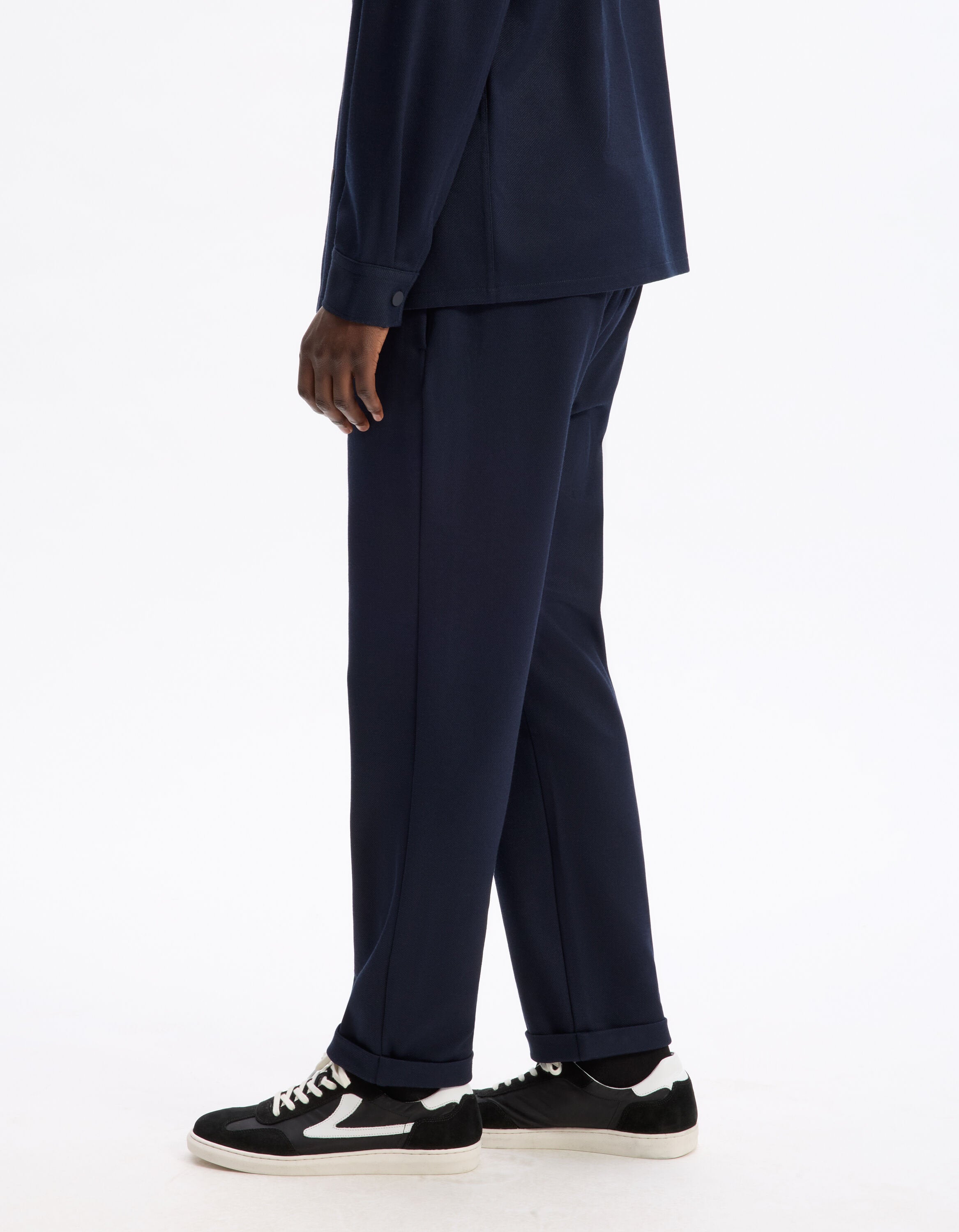 Celio_Navy Slim Fit Cotton Stretch Pants_LOPICK_NAVY_04