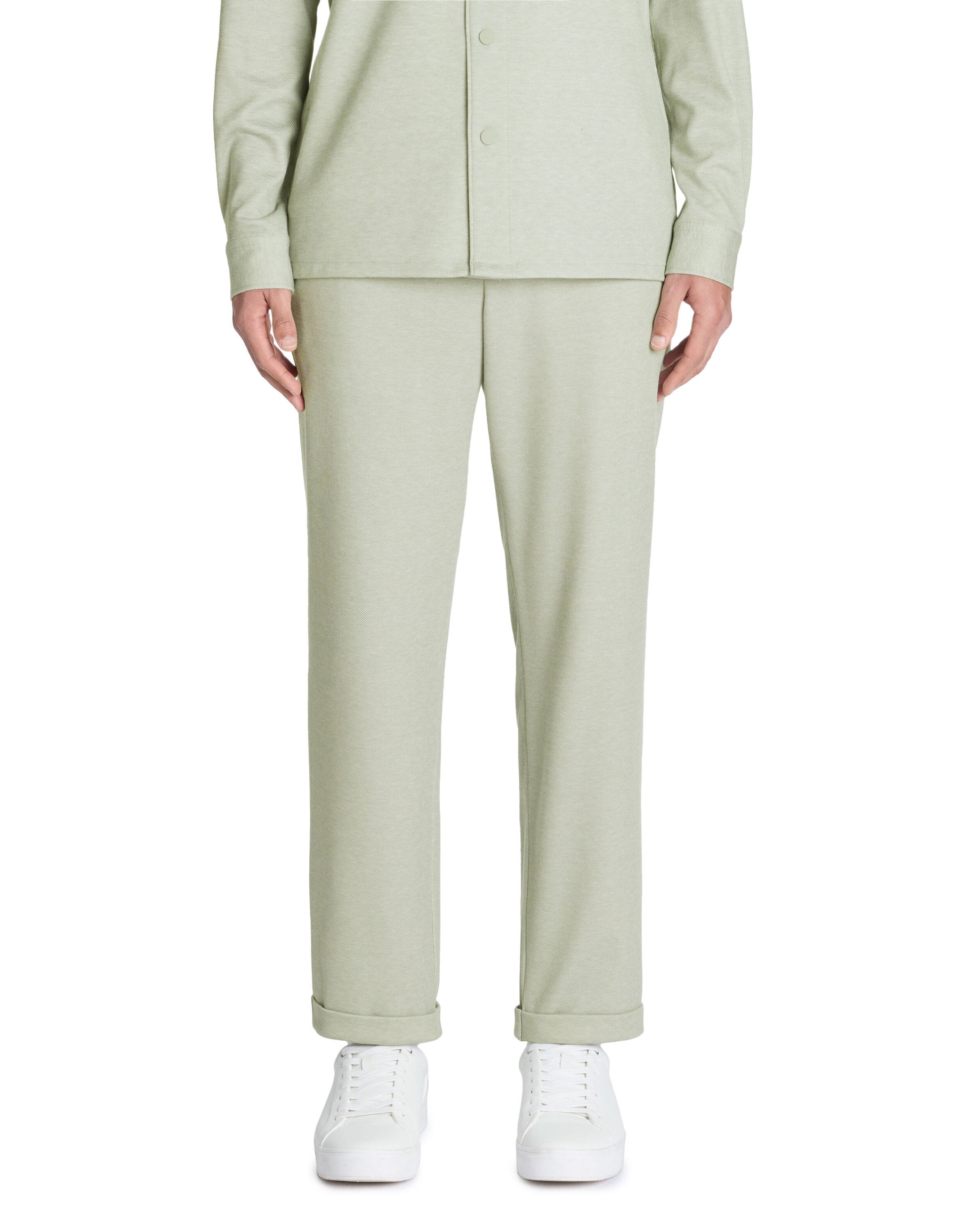 Celio_Slim Stretch Cotton Pants - Green_LOPICK_SAUGE_01