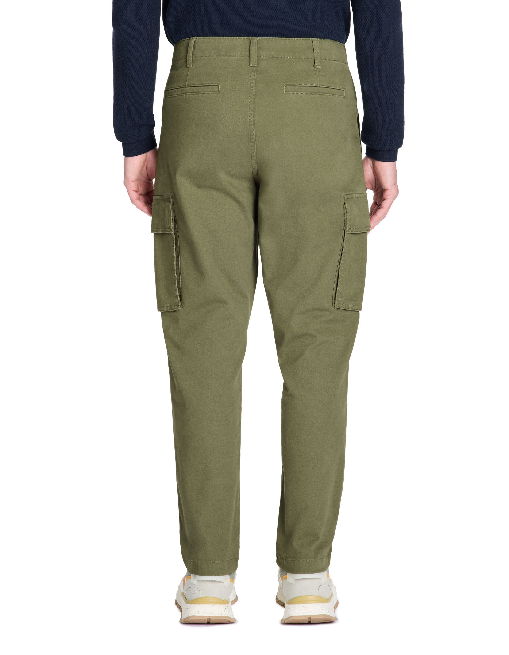 Celio_Stretch Cotton Straight Bottom Cargo Pants - Brown_LOPIERRE_OLIVE_04