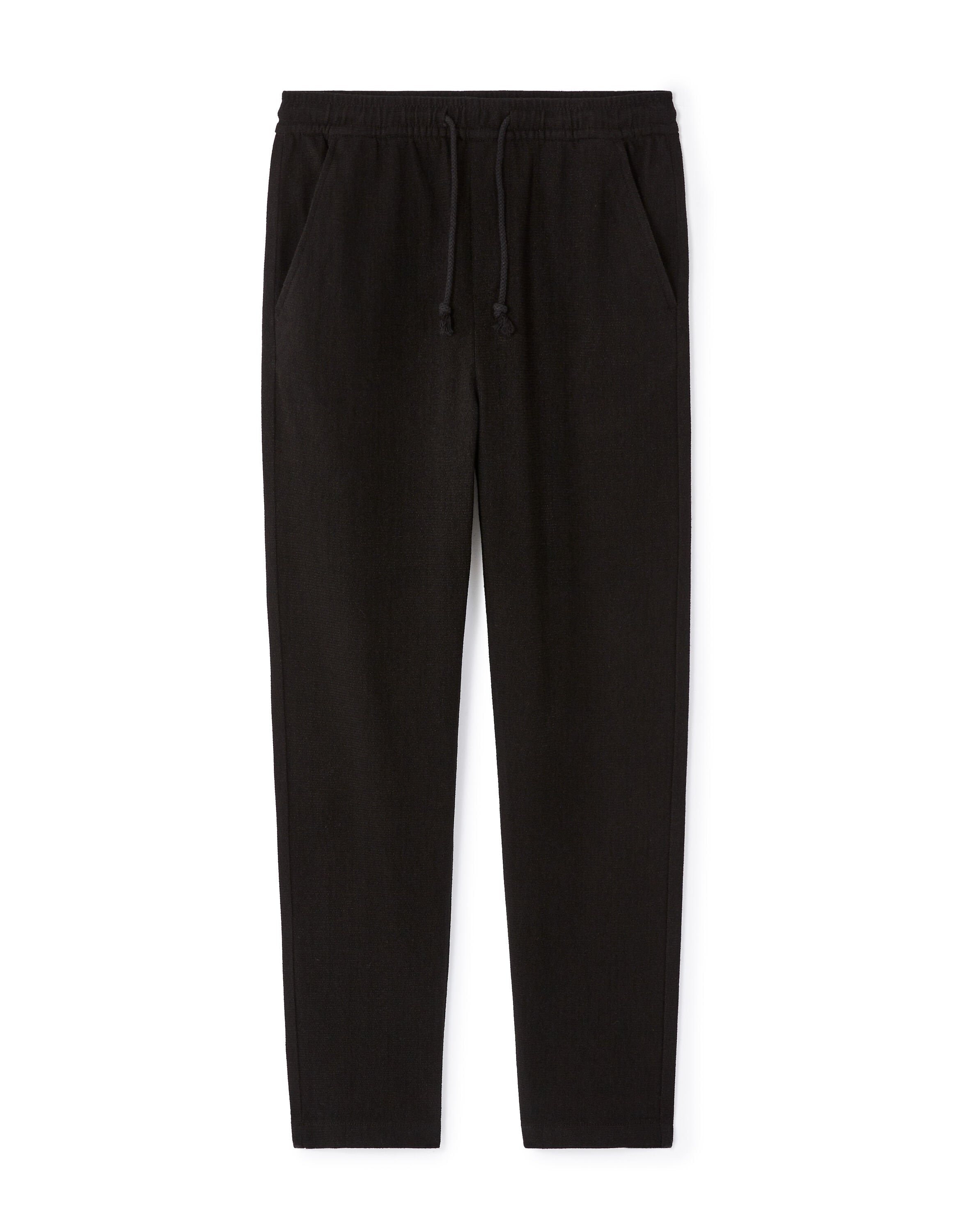 Celio_Black Loose Pants Cotton Blend_LOPLEIN_BLACK_06