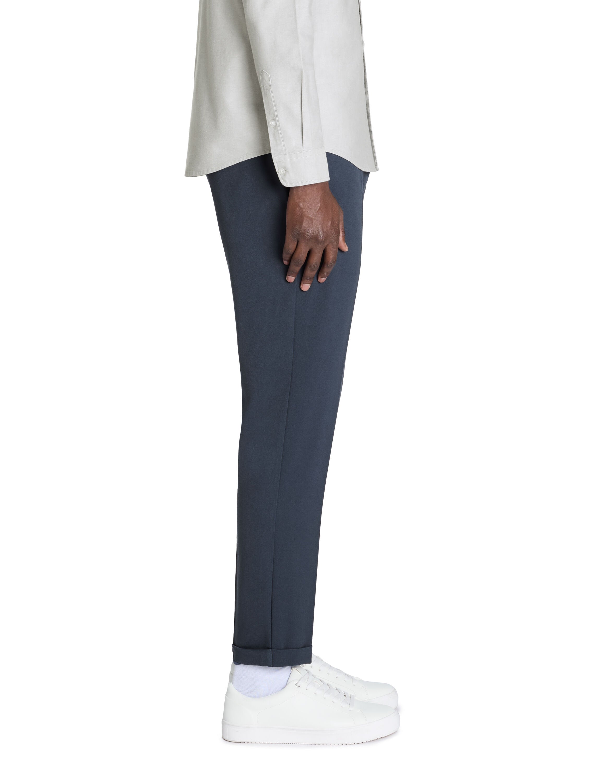 Celio_Blue Straight Stretch Trousers_LORA_BLUE_04