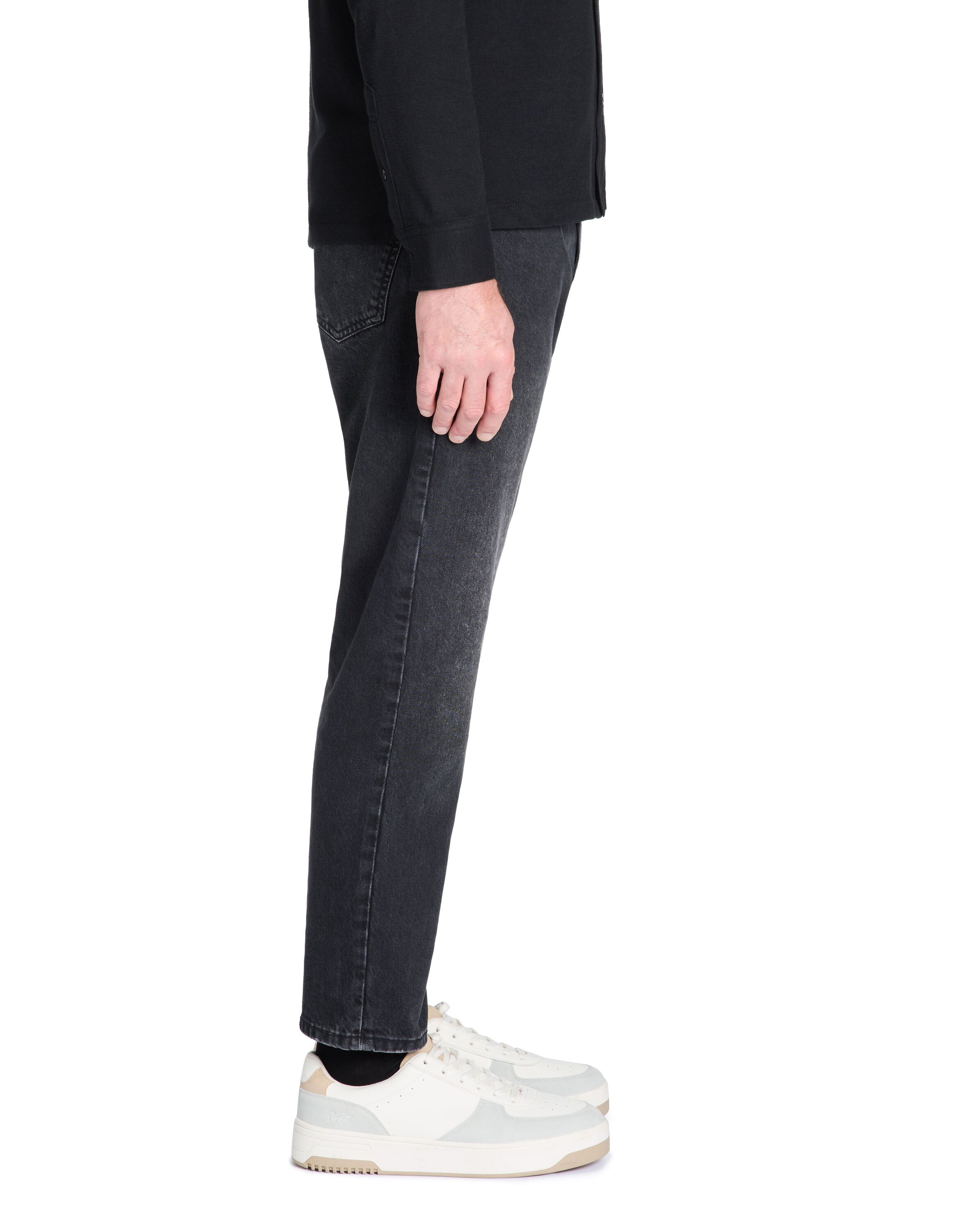 Celio_Black 100% Cotton Relaxed Jeans_LORELAX_BLACK_04