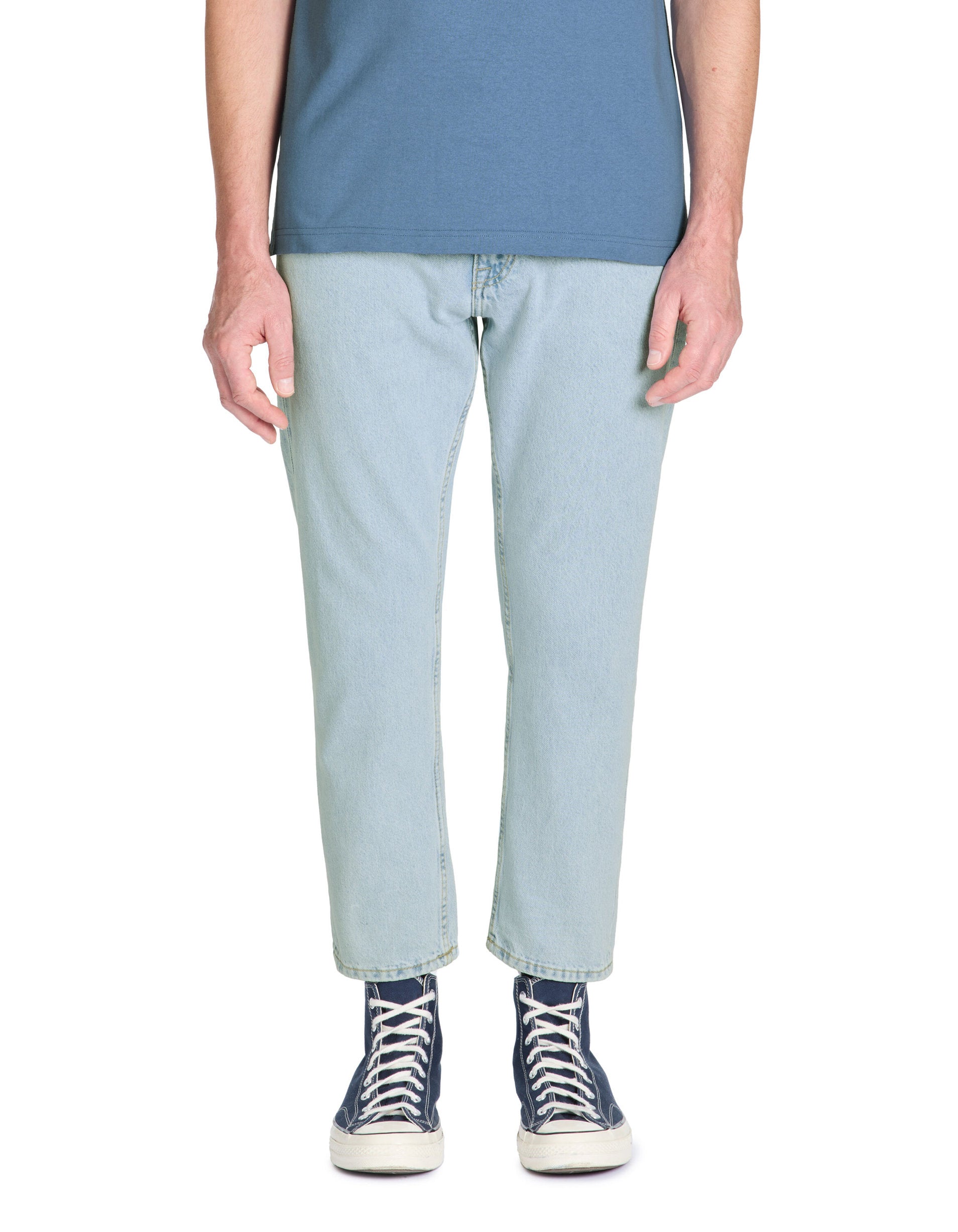 Celio_Jean Relaxed 100% Cotton C85 - Light Blue_LORELAX_BLEACHED_02