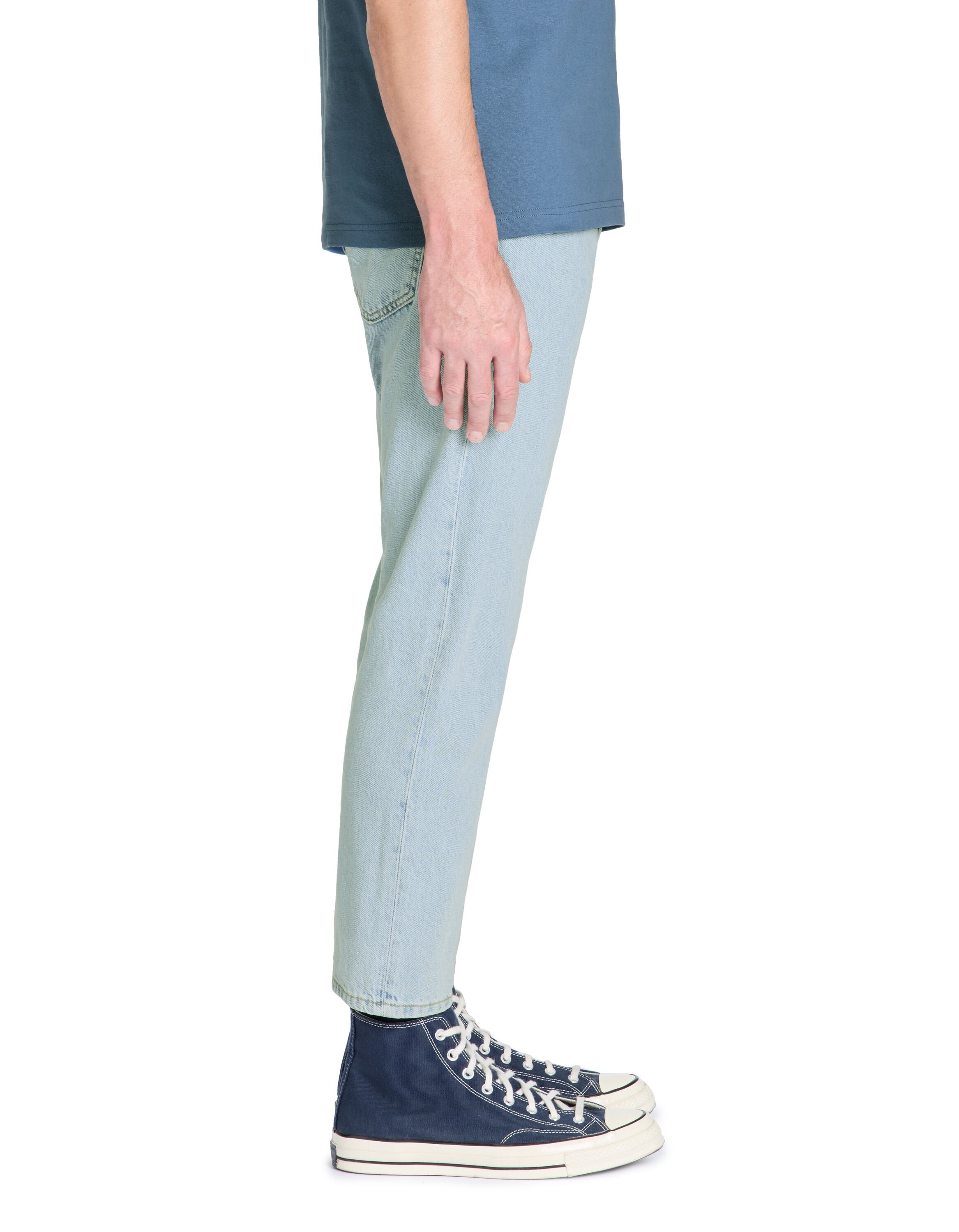 Celio_Jean Relaxed 100% Cotton C85 - Light Blue_LORELAX_BLEACHED_05