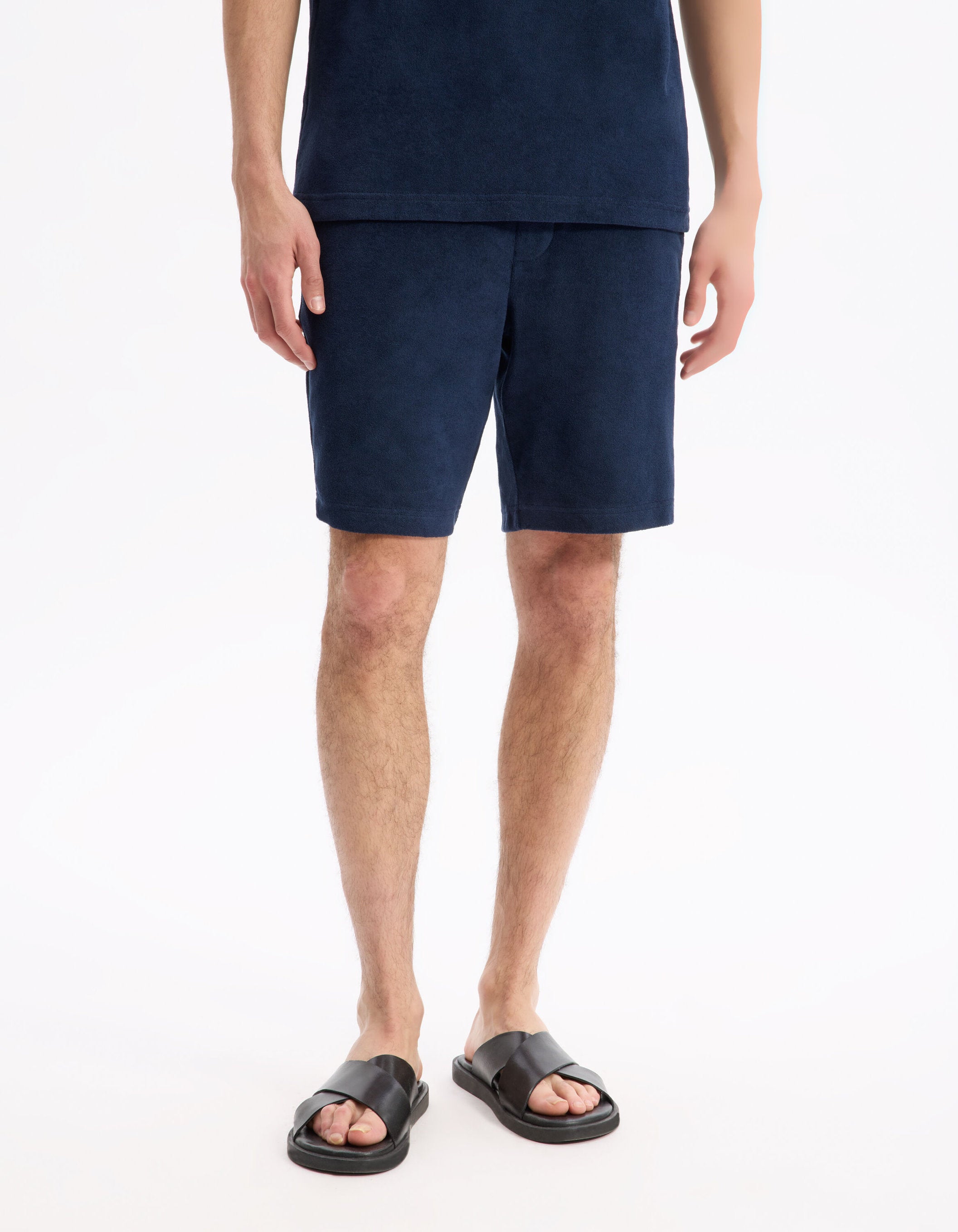 Celio_Navy 100% Cotton Bermuda Shorts_LOSPONGI_NAVY_02