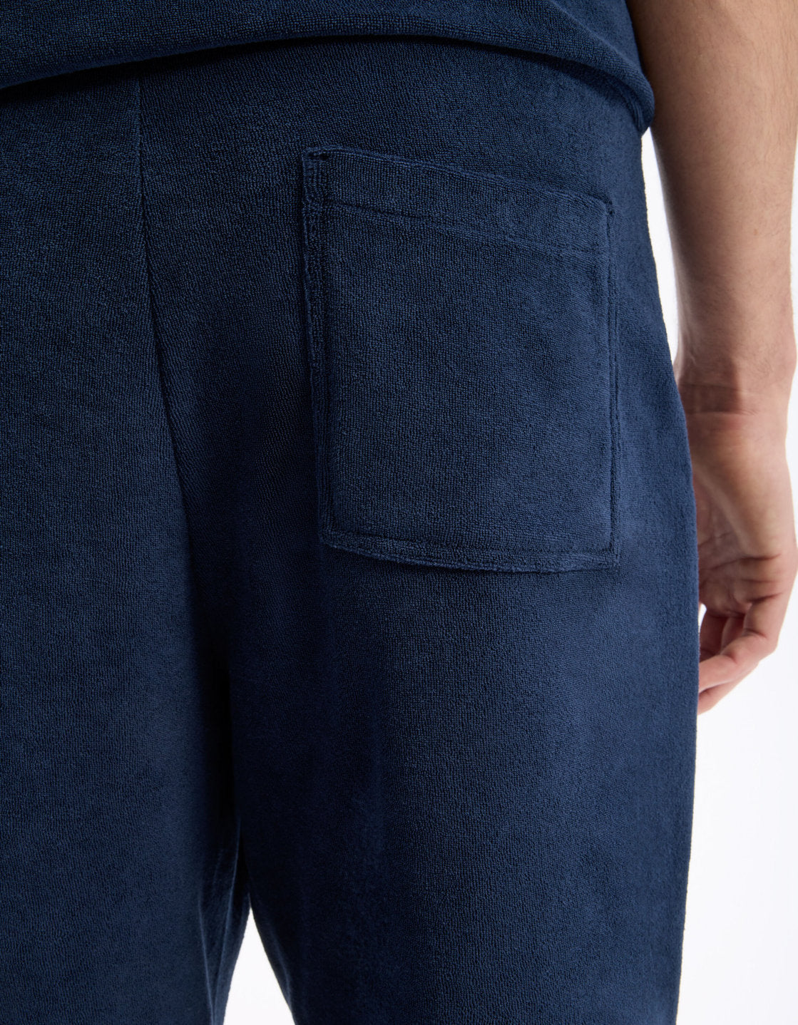 Celio_Navy 100% Cotton Bermuda Shorts_LOSPONGI_NAVY_05