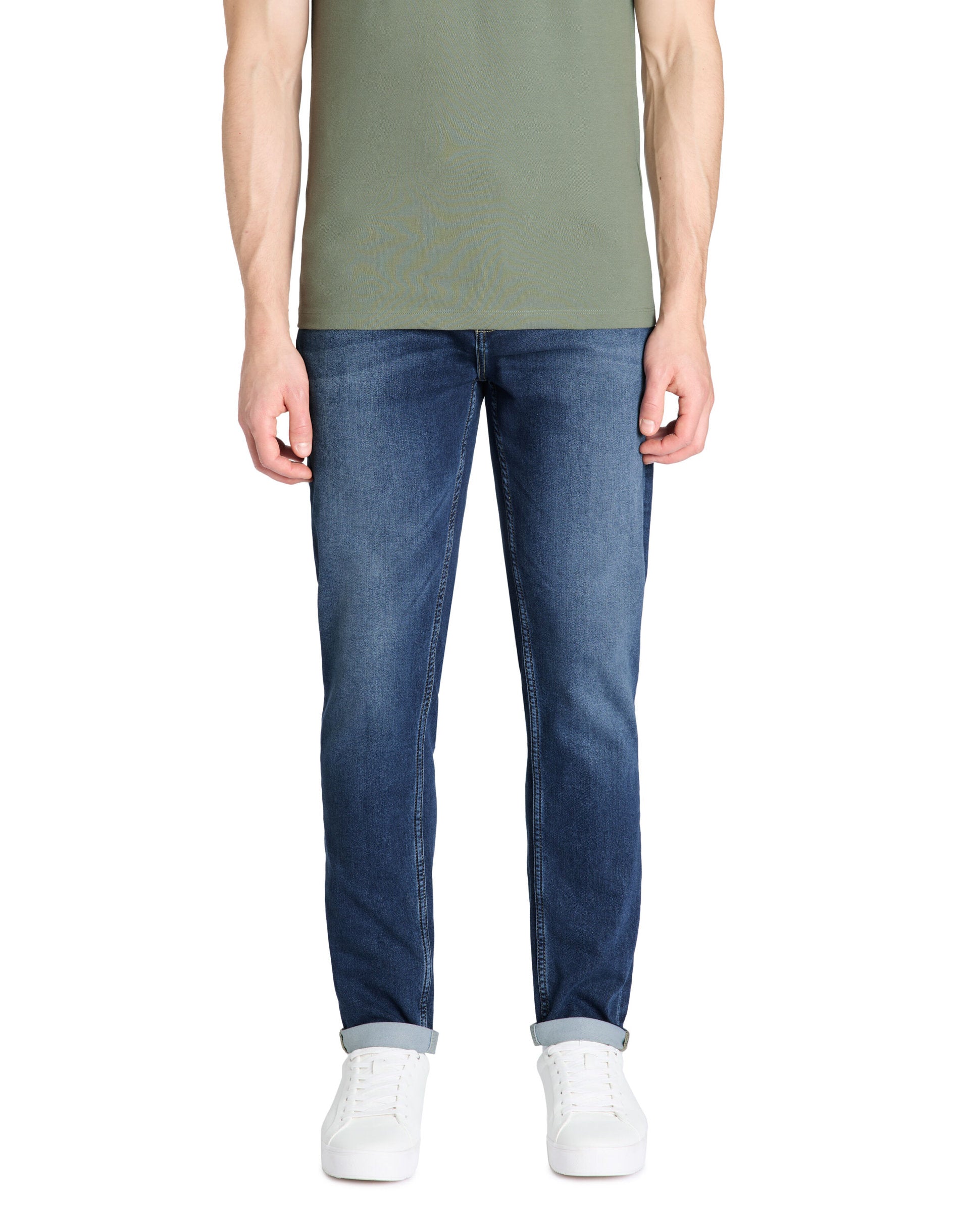 Celio_100% Cotton Stretch C25 Slim Jeans - Blue_LOSUPER1_STONE_02