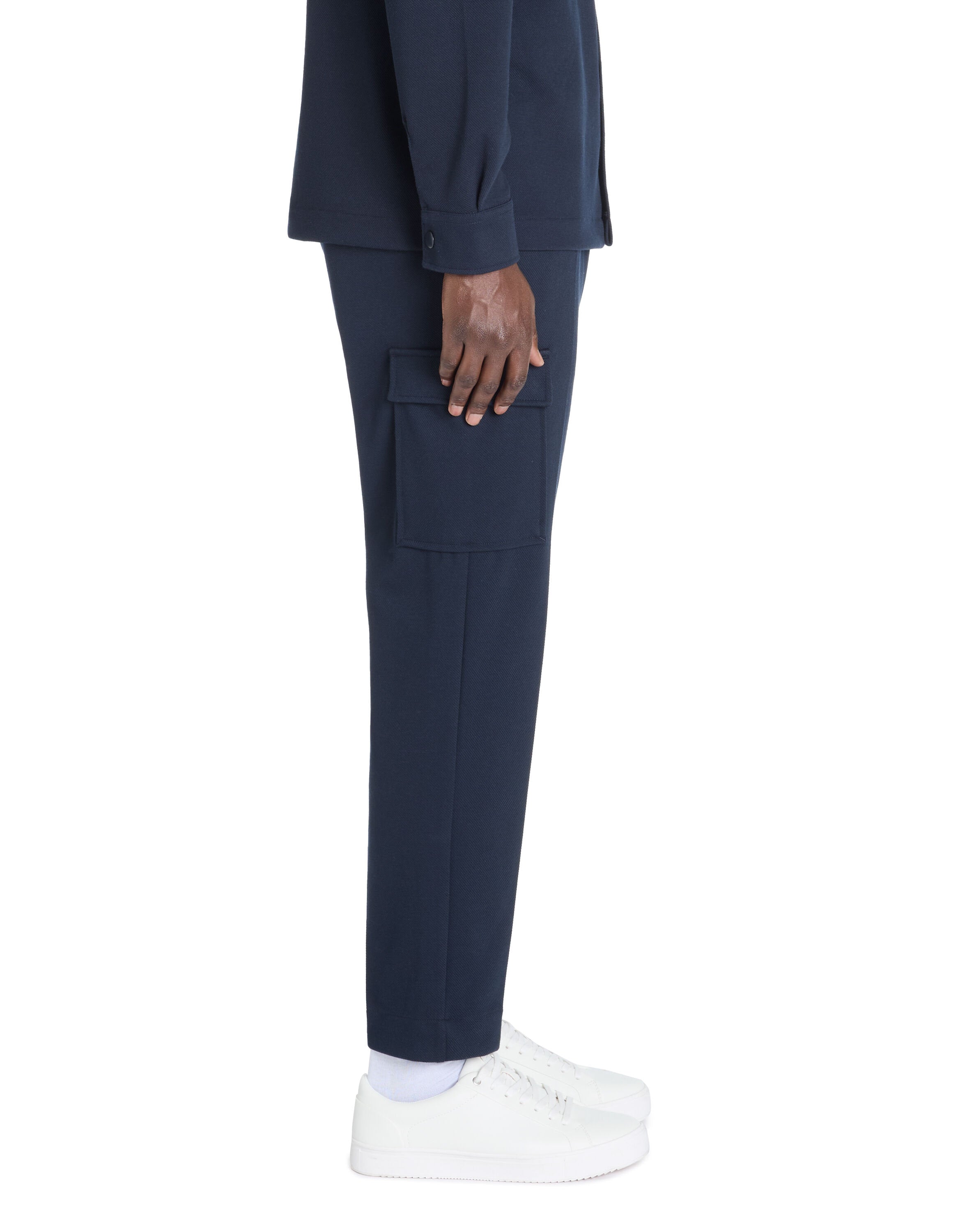 Celio_Navy 24H Straight Stretch Cotton Cargo Pants_LOTWILL_NAVY_04