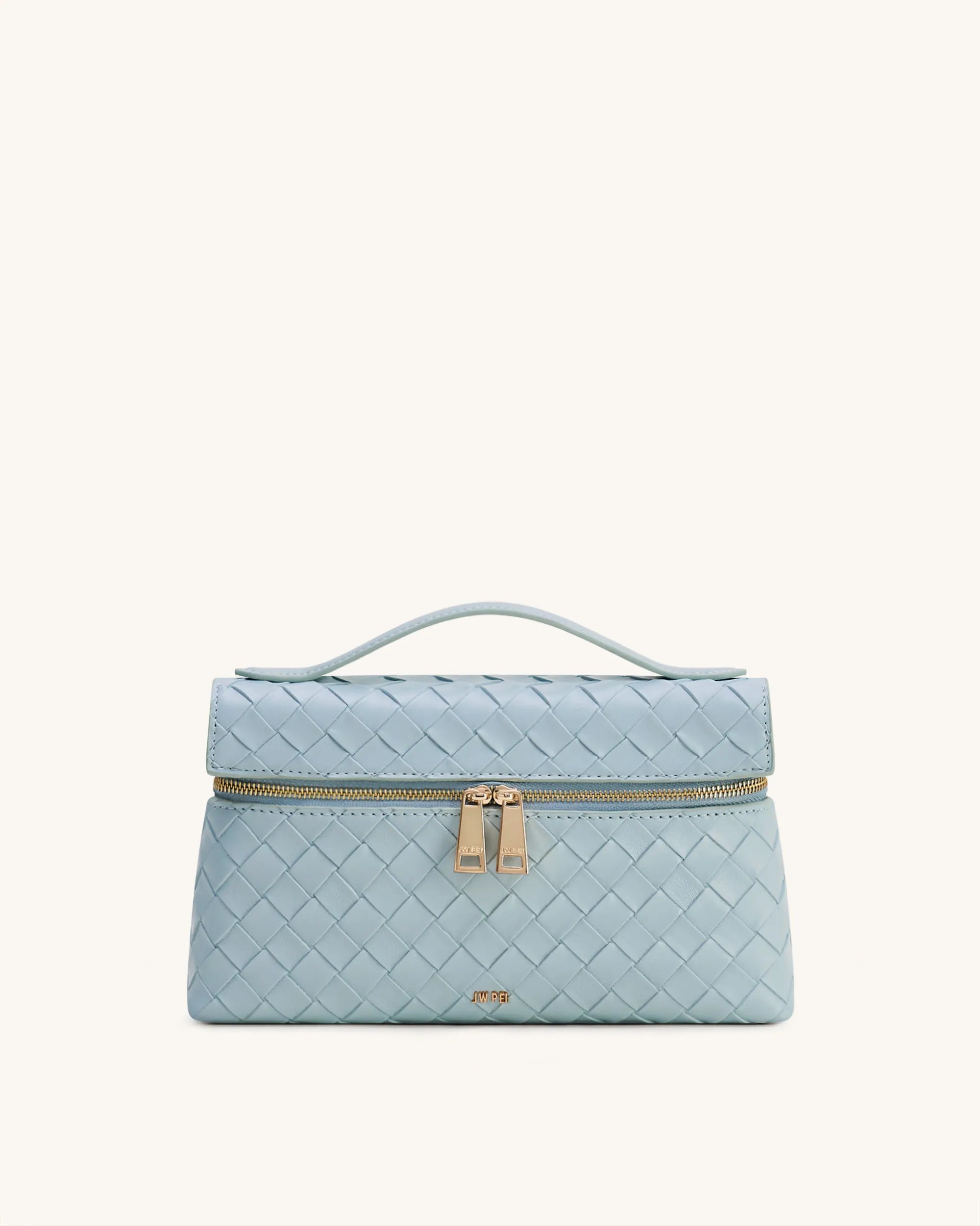 JW PEI Blue Women Thea Weave Texture Top Handle Bag - Blue SKU: LS2T78-26W_Blue Image 01