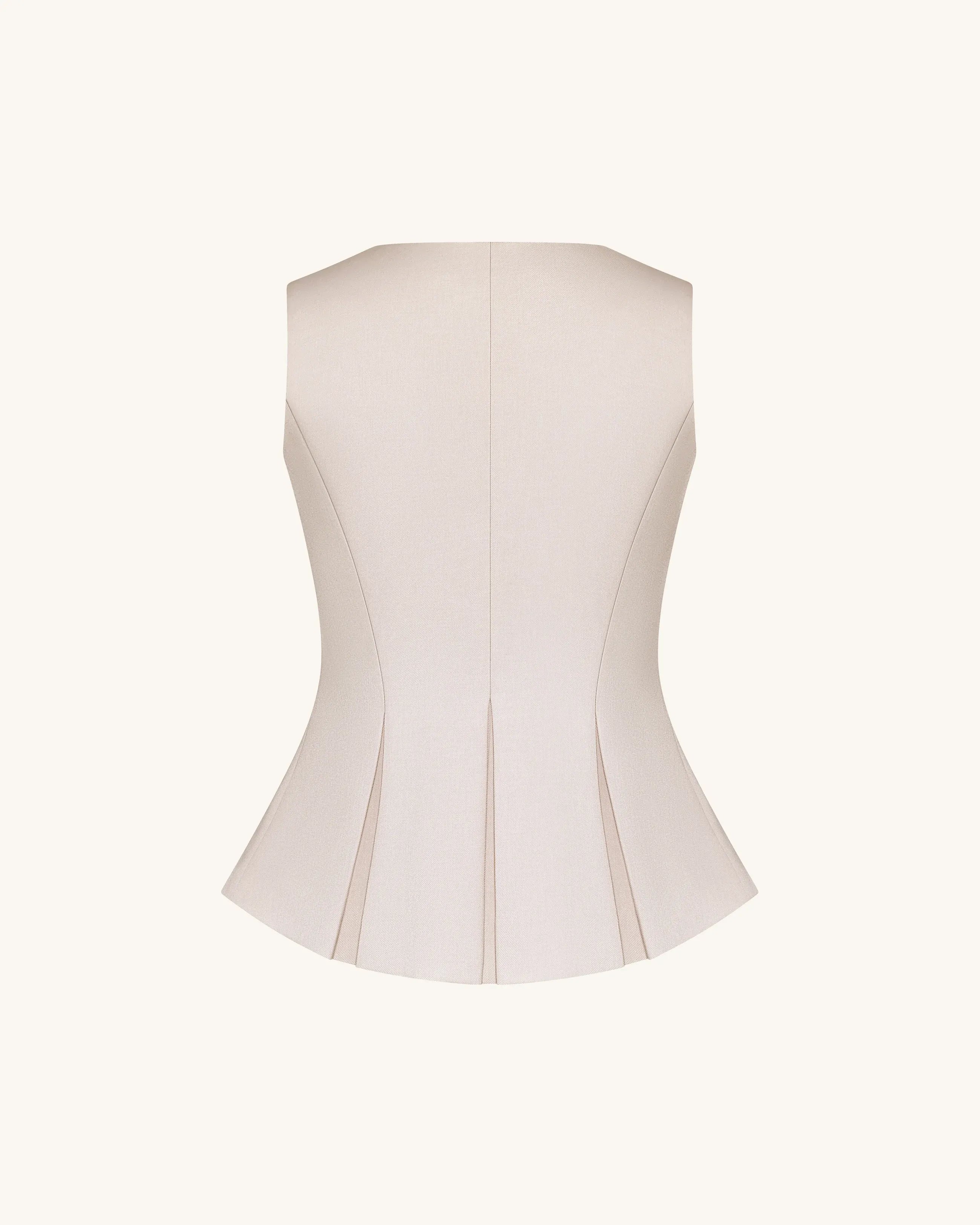 JW PEI Beige Women Structured Seam Round SKU: LSH107-8_Beige Image 07