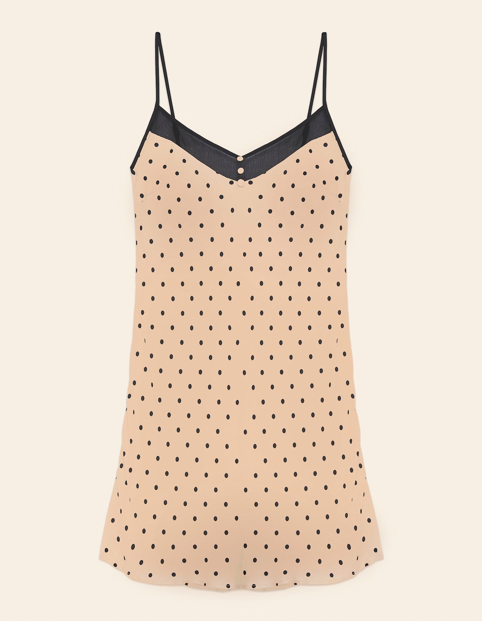 Yamamay_Delice Viscose Satin and Organza Slip with Thin Straps_LSOD181005_128_04