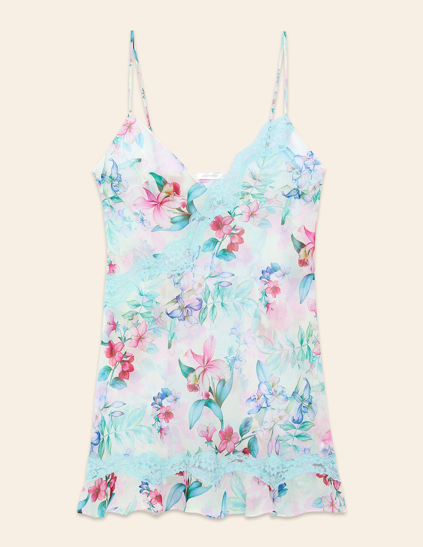 Yamamay_Melissa Nightdress in Georgette Fabric with Floral Print_LSOD181010_128_04
