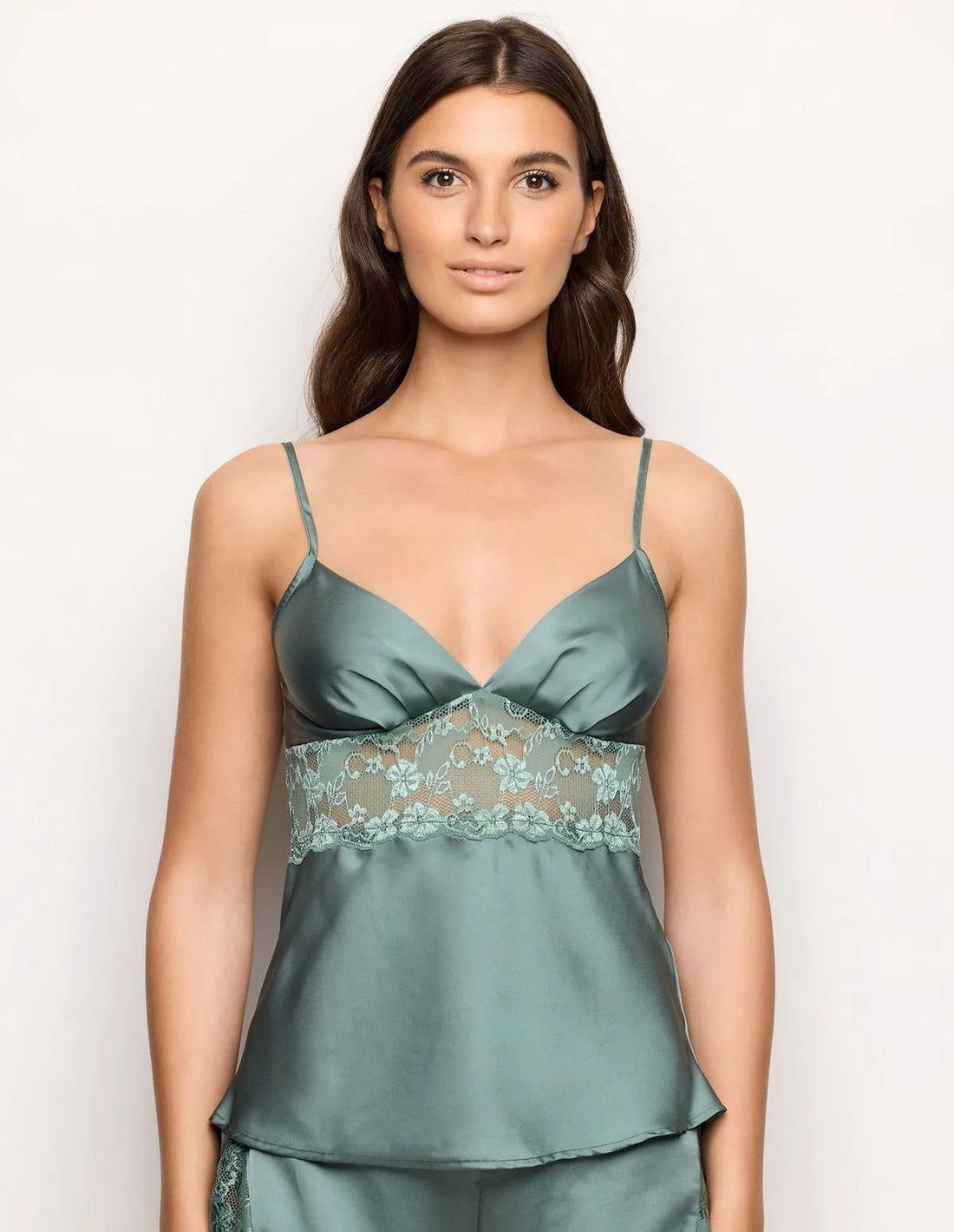 Yamamay_Sage Green_Satin and Lace Top in Sage Green Ð Primula Color_LTOD183003_120_02
