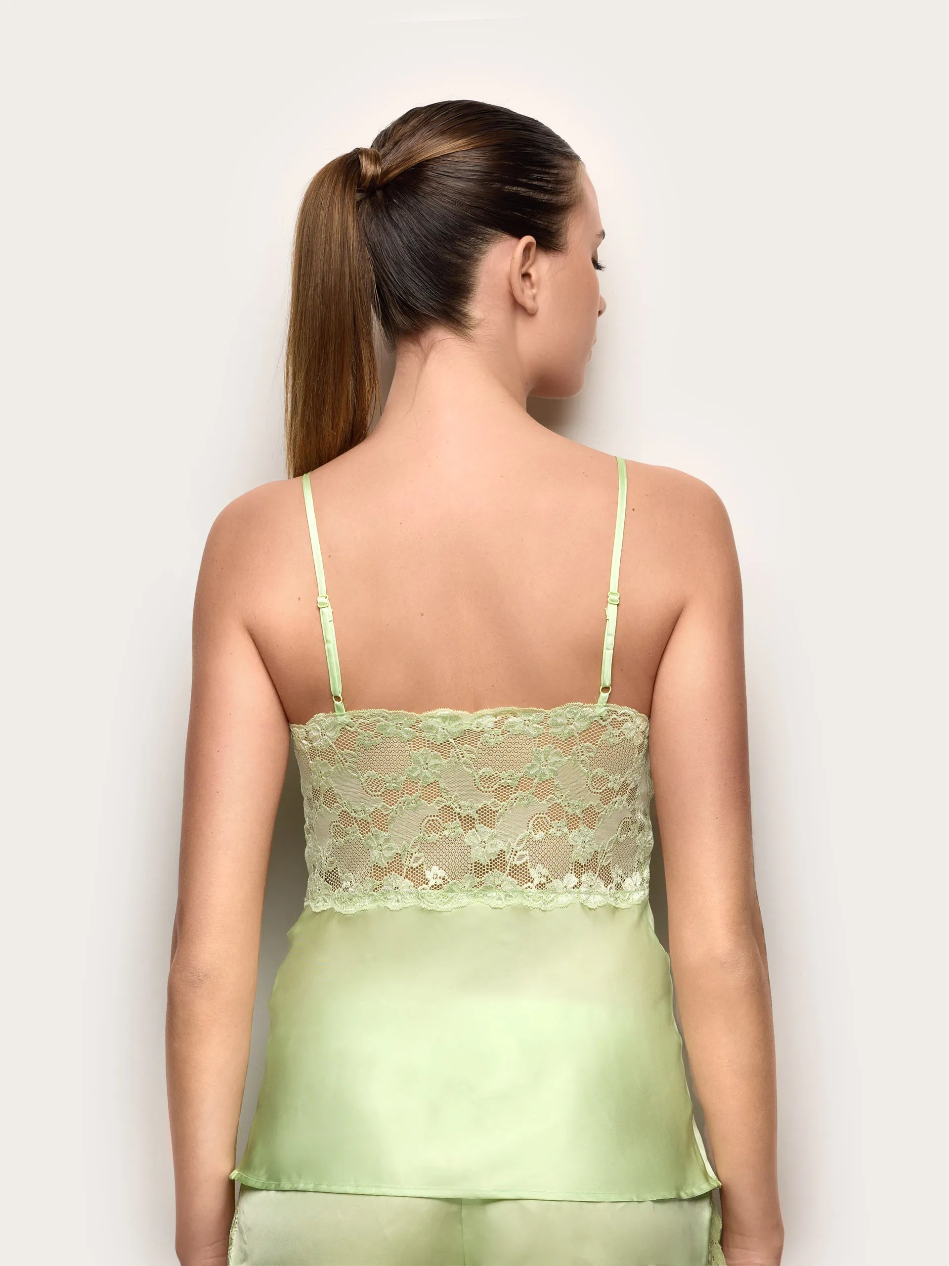 Yamamay_Light Green_Satin and Lace Top with Adjustable Straps - Primula Color_LTOD191003_109_03