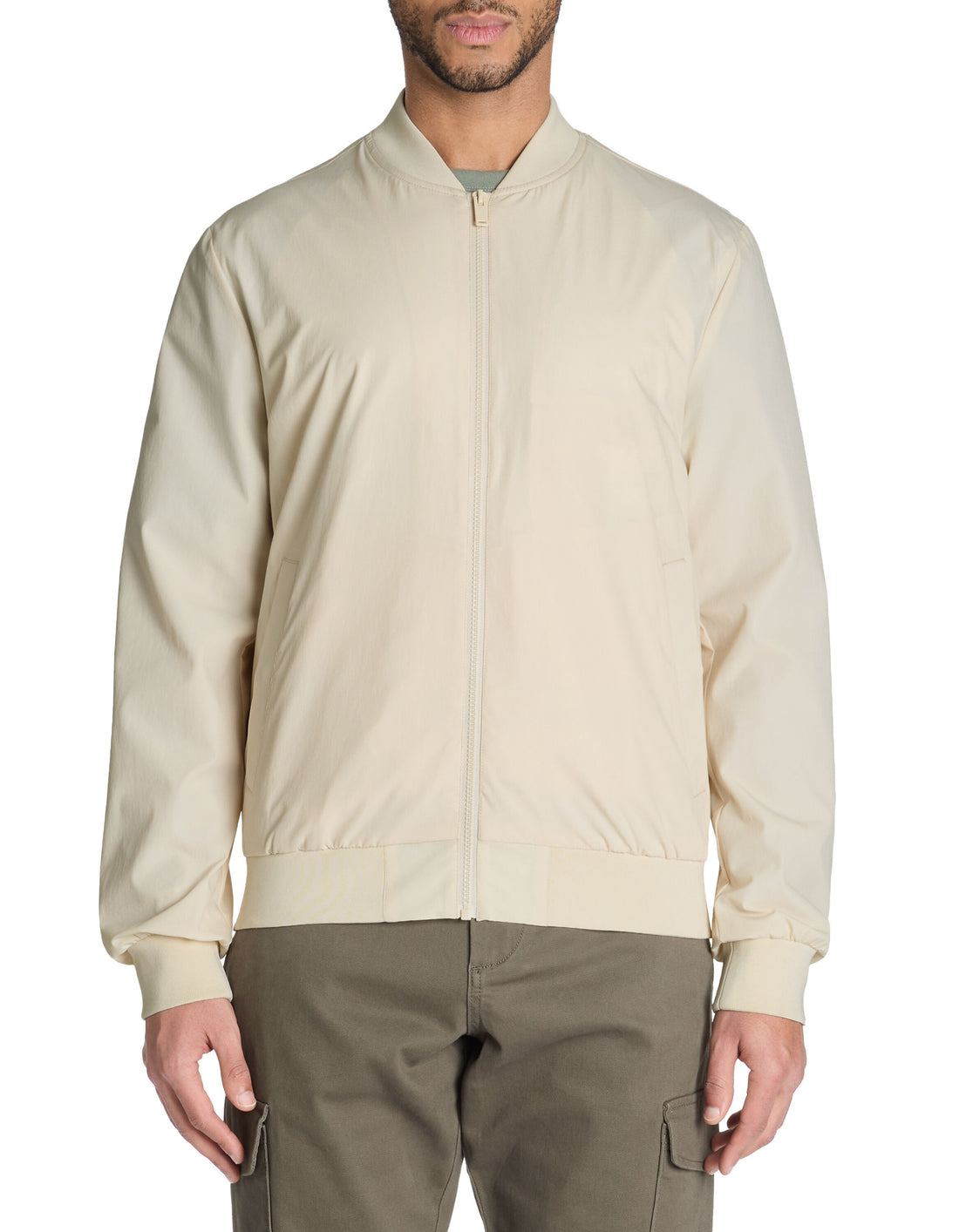 Celio_Ecru Bomber Jacket_LUBLUZ2_ECRU_01
