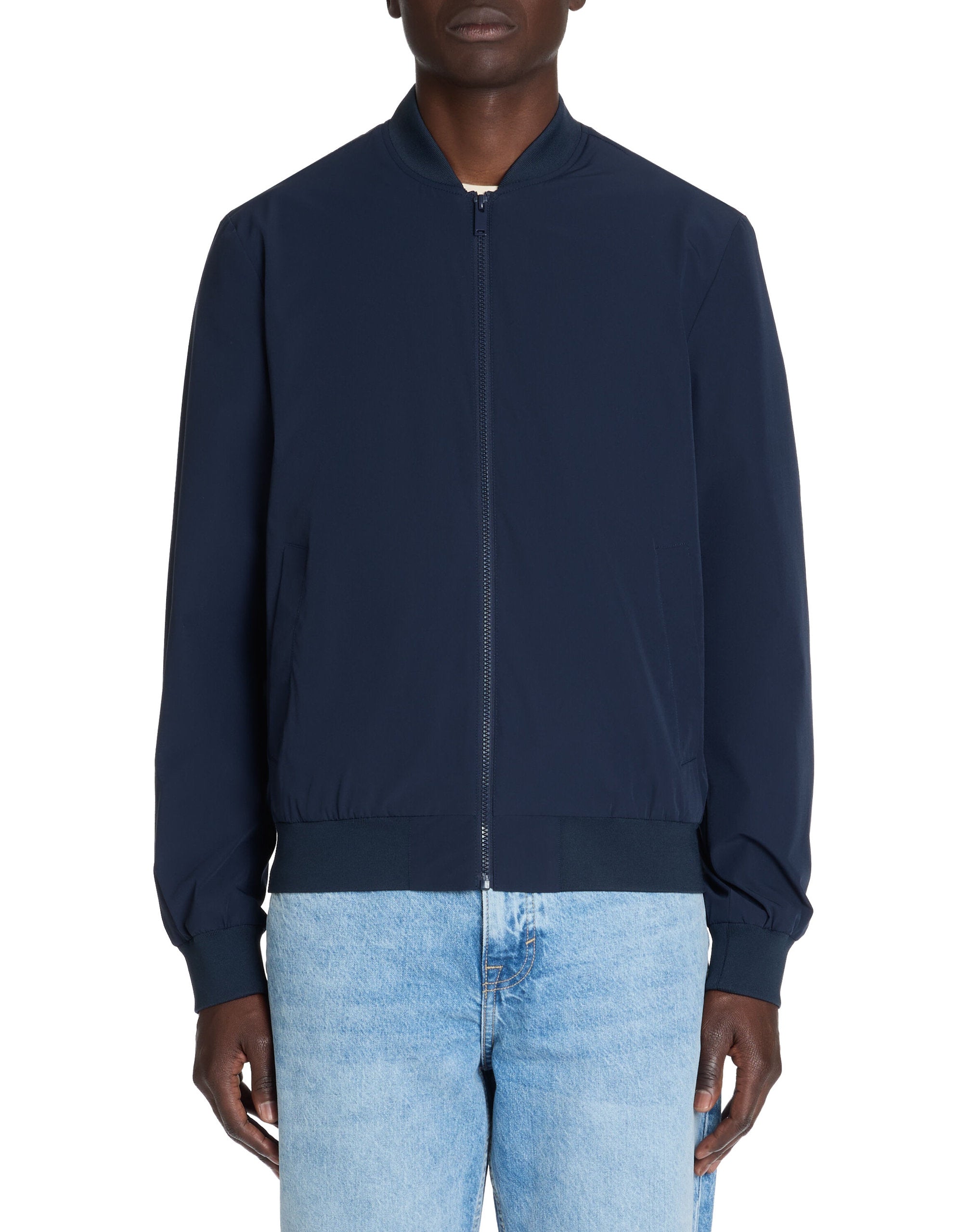 Celio_Navy Bomber Collar Jacket_LUBLUZ2_NAVY_01
