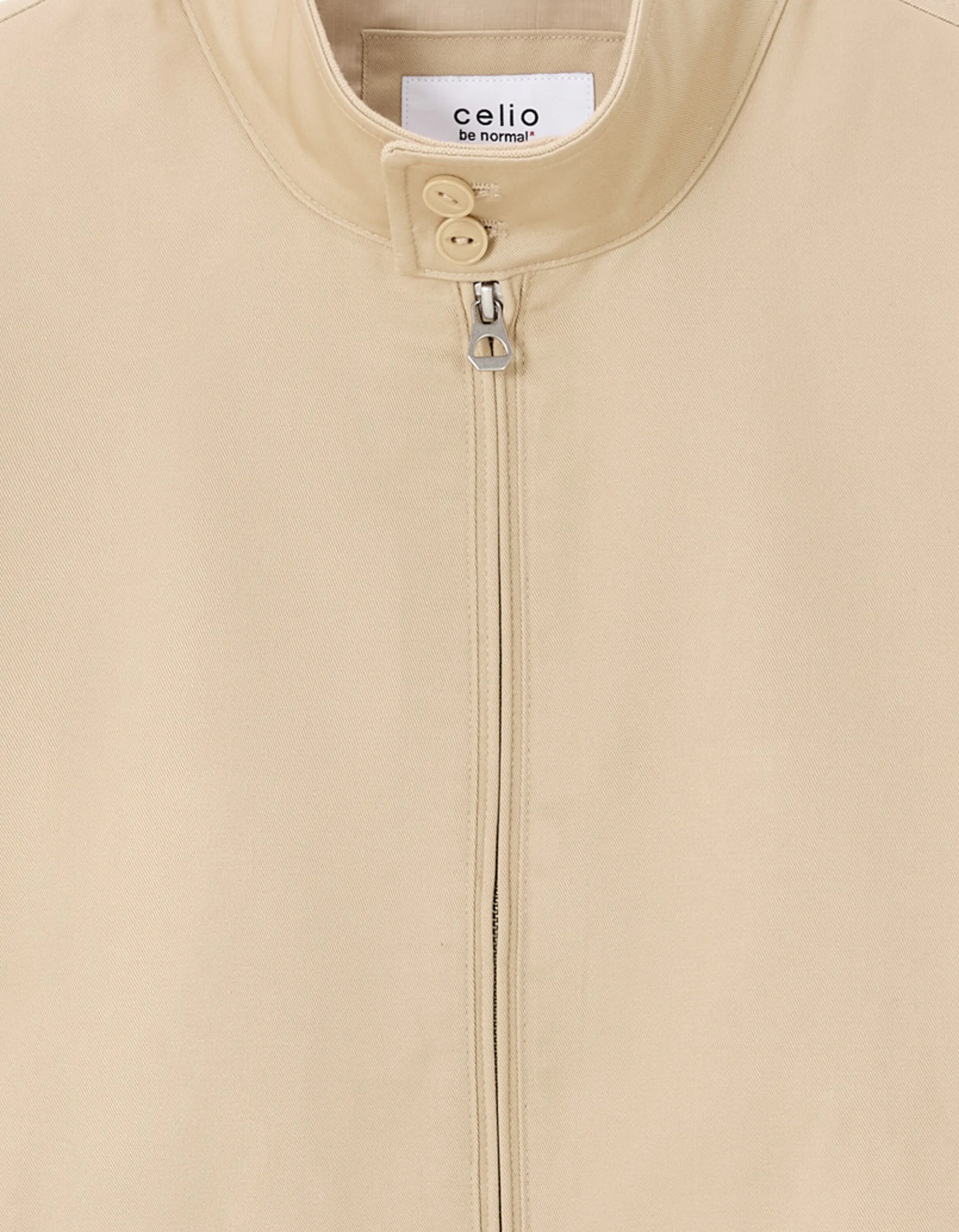 Celio_Beige_Stand-Up Collar Jacket_LUCOTON_BEIGE_06