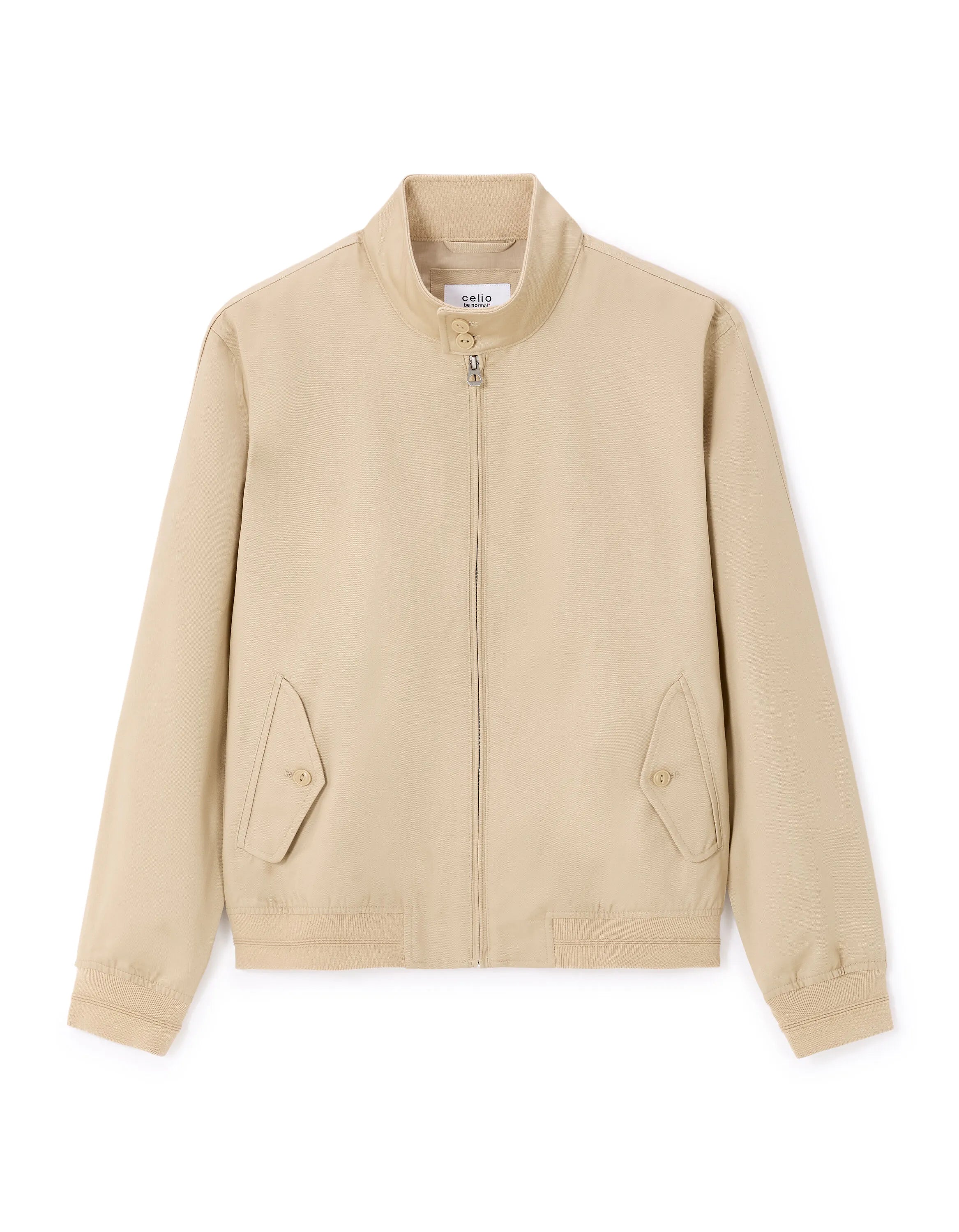 Celio_Beige_Stand-Up Collar Jacket_LUCOTON_BEIGE_08