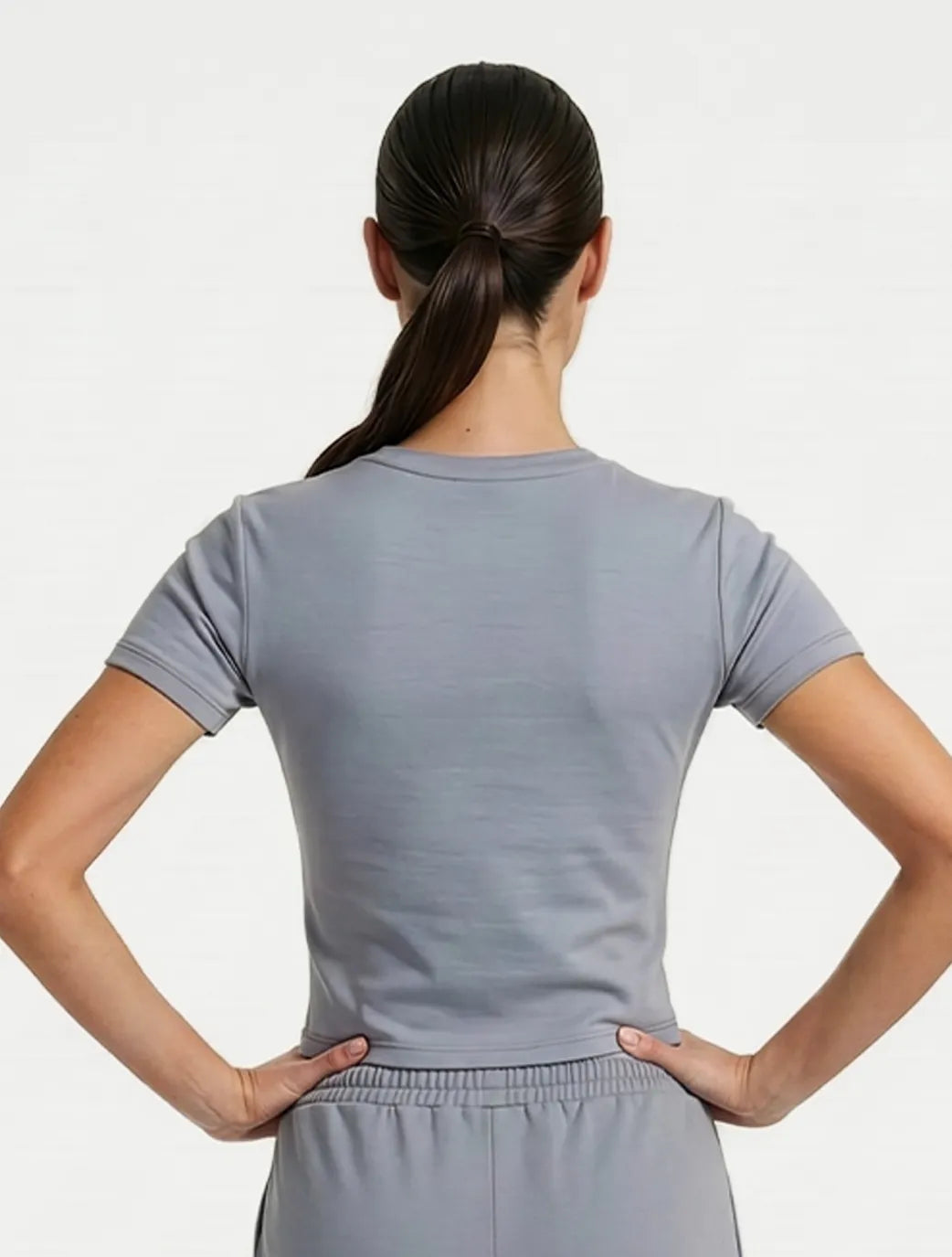 Marie France Blue Grey Women Close Top SKU: LWCLOSETOP_Blue Grey Image 02