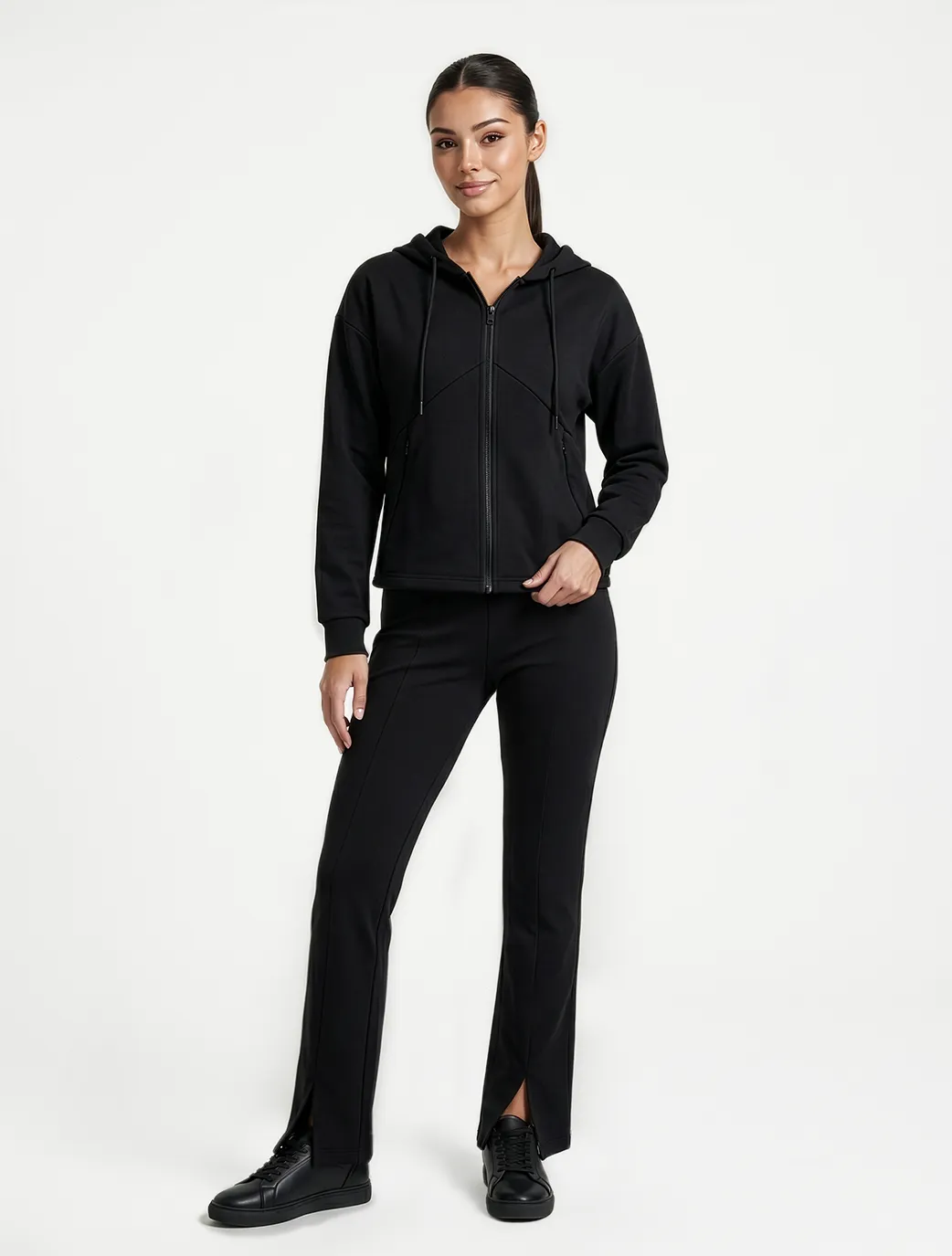 Marie France Black Women Gentle Pant SKU: LWGENTLEPANT_BLACK Image 01
