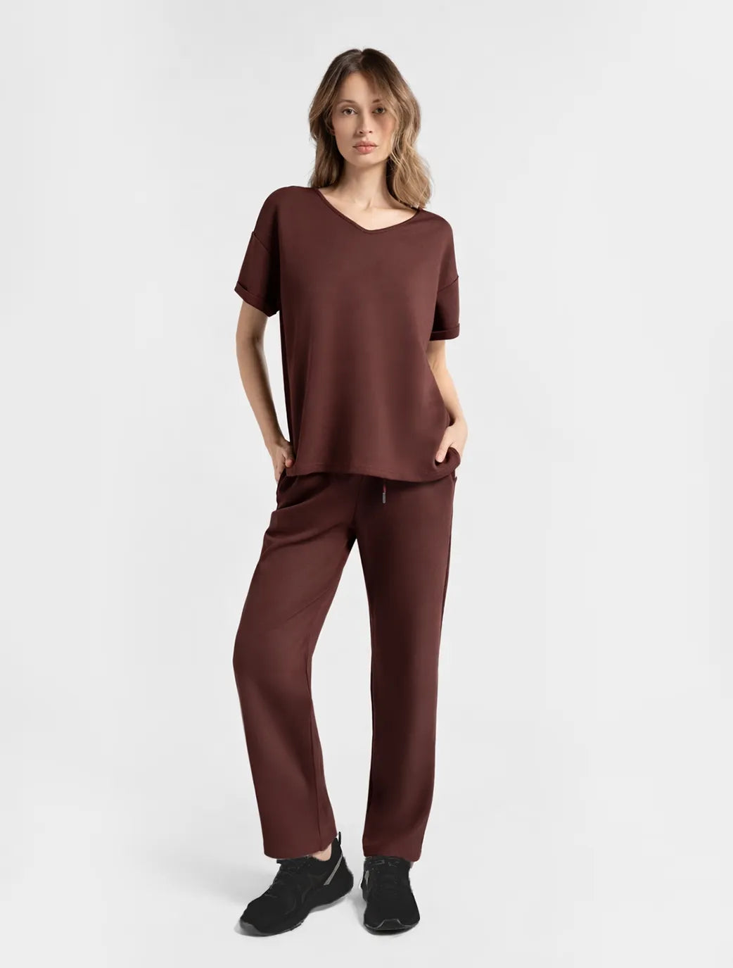 Marie France Glearo Pant_Brown Women Glearo Pant SKU: LWGLEAROPANT_Brown Image 01