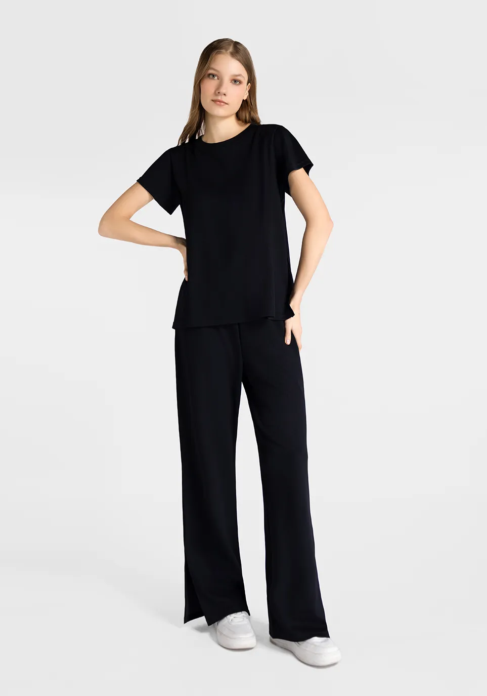 Marie France Loola Pant_Black Women Loola Pant SKU: LWLOOLAPANT_Black Image 01