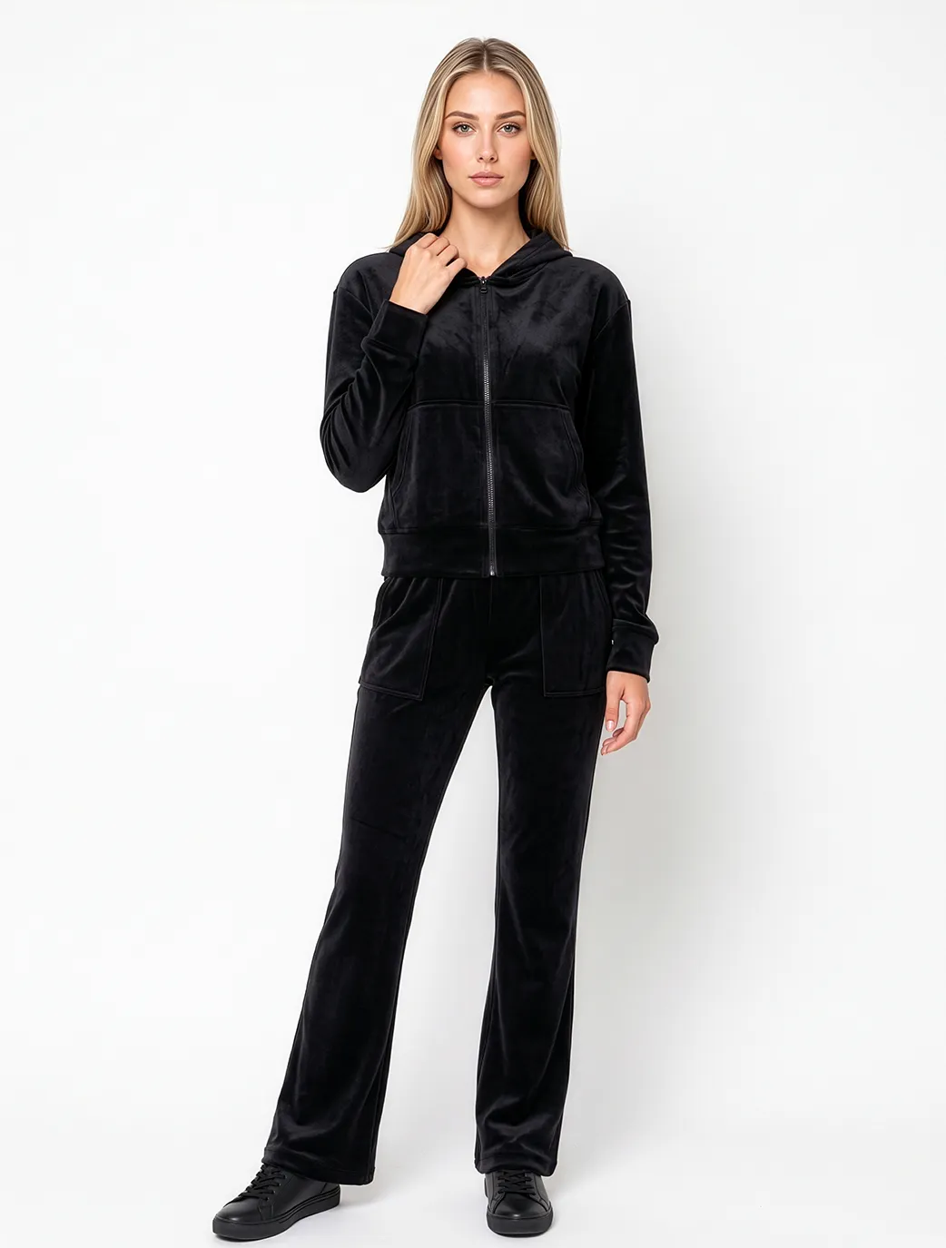 Marie France Black Women Softtouch Pant SKU: LWSOFTTOUCHPANT_Black Image 03