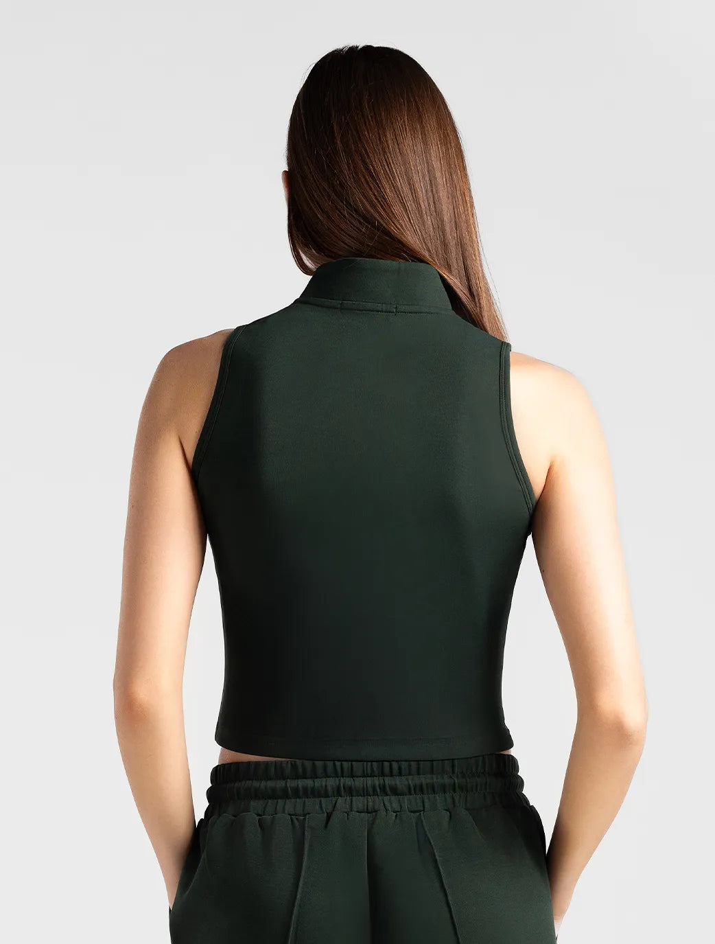 Marie France_Dark Army Green_Tranquil Top_LWTRANQUILISHIRT_Dark Army Green_02