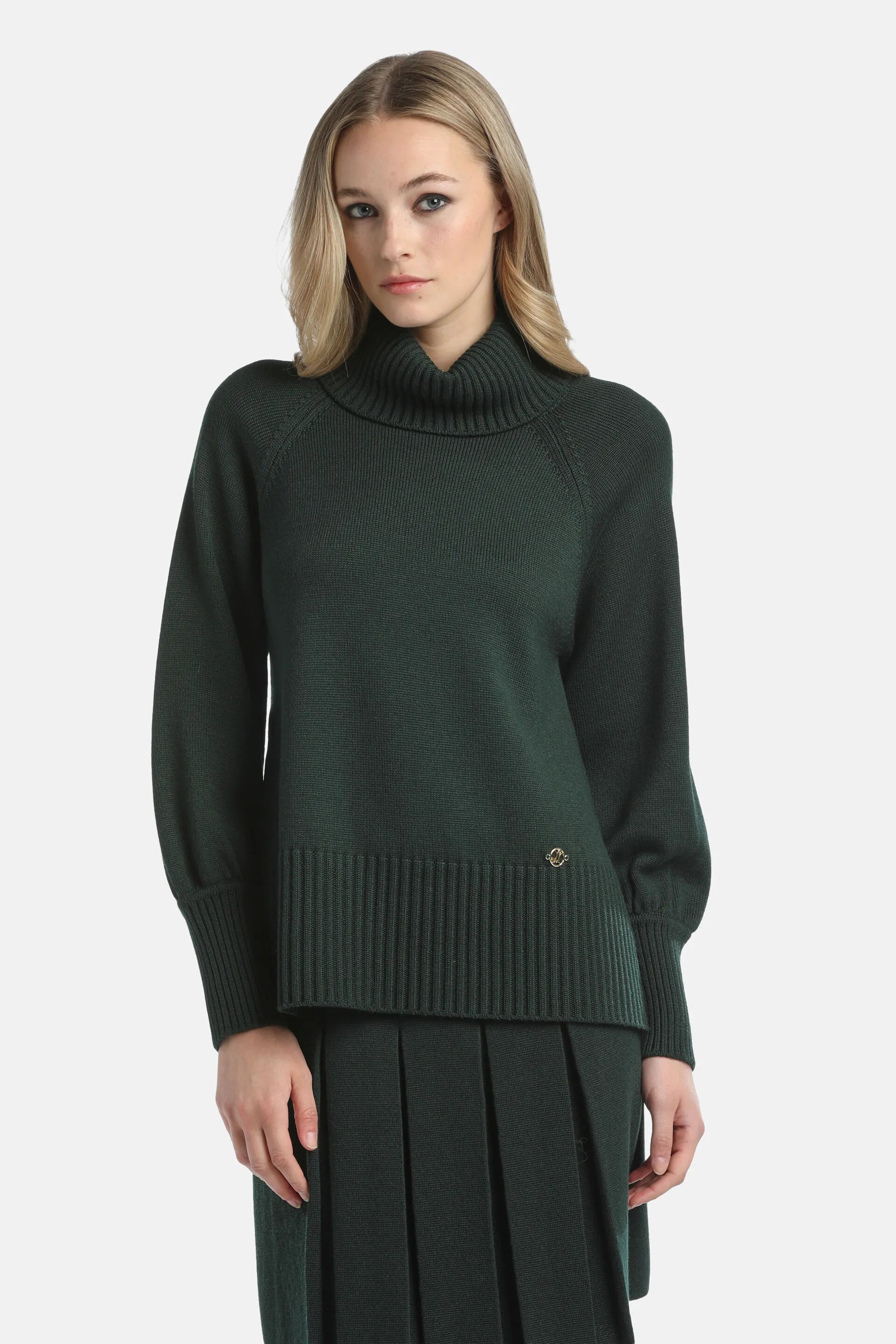 Luisa Spagnoli_Green_Macari - Turtleneck Pullover_MACARI_2050_01