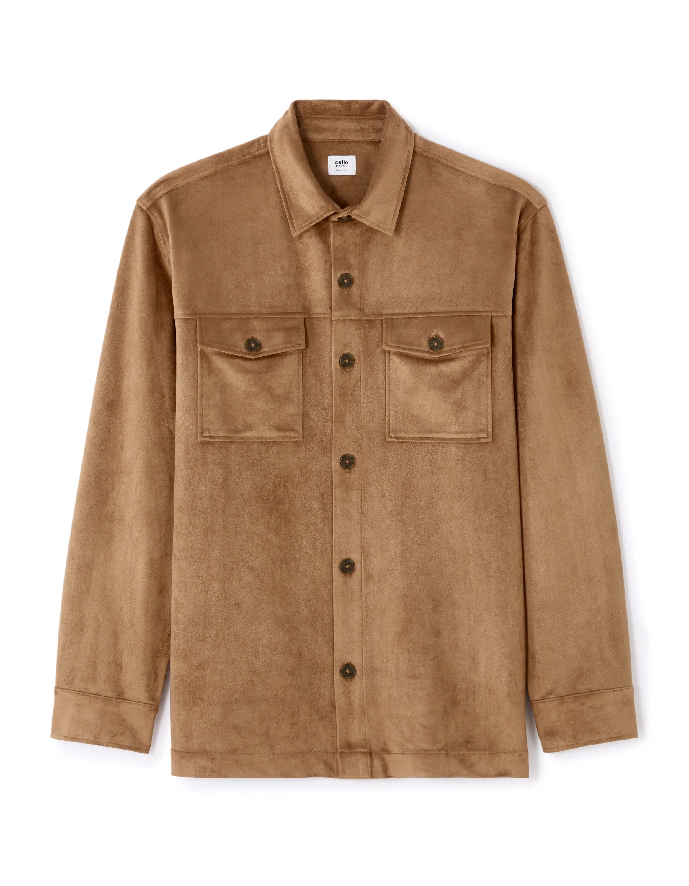 Celio_Camel_Overshirt with Pockets_MADAIM_CAMEL_05