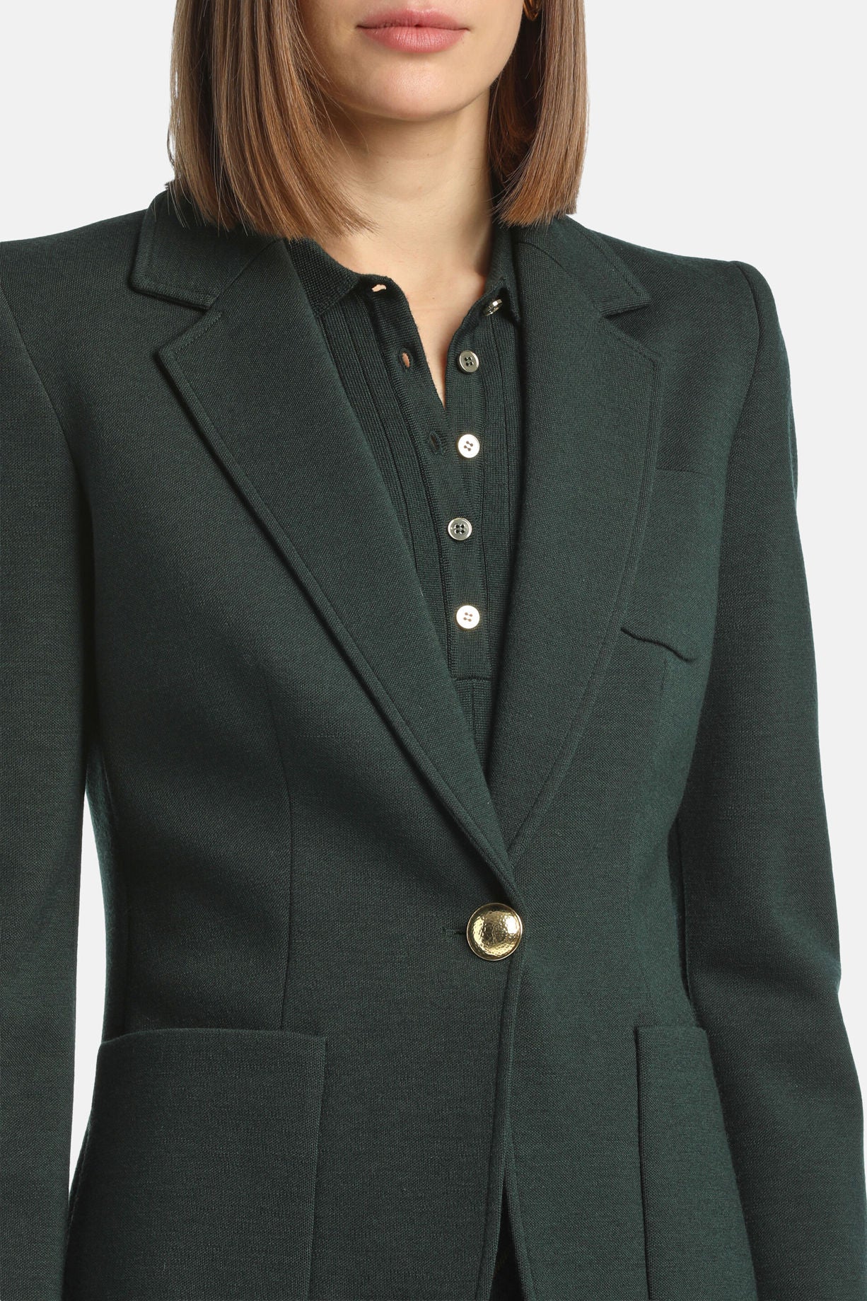 Luisa Spagnoli_Verde Bottiglia_Malvezza - Wool Blazer_MALVEZZA_2050_03