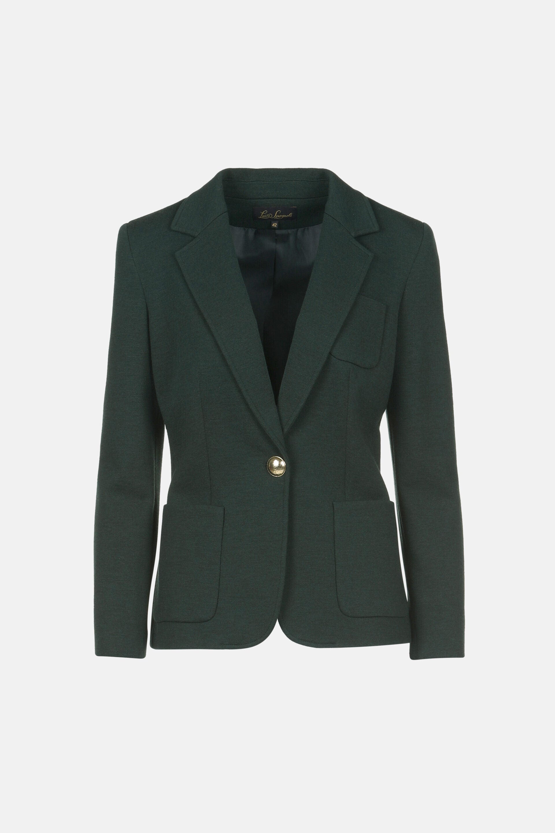 Luisa Spagnoli_Verde Bottiglia_Malvezza - Wool Blazer_MALVEZZA_2050_06