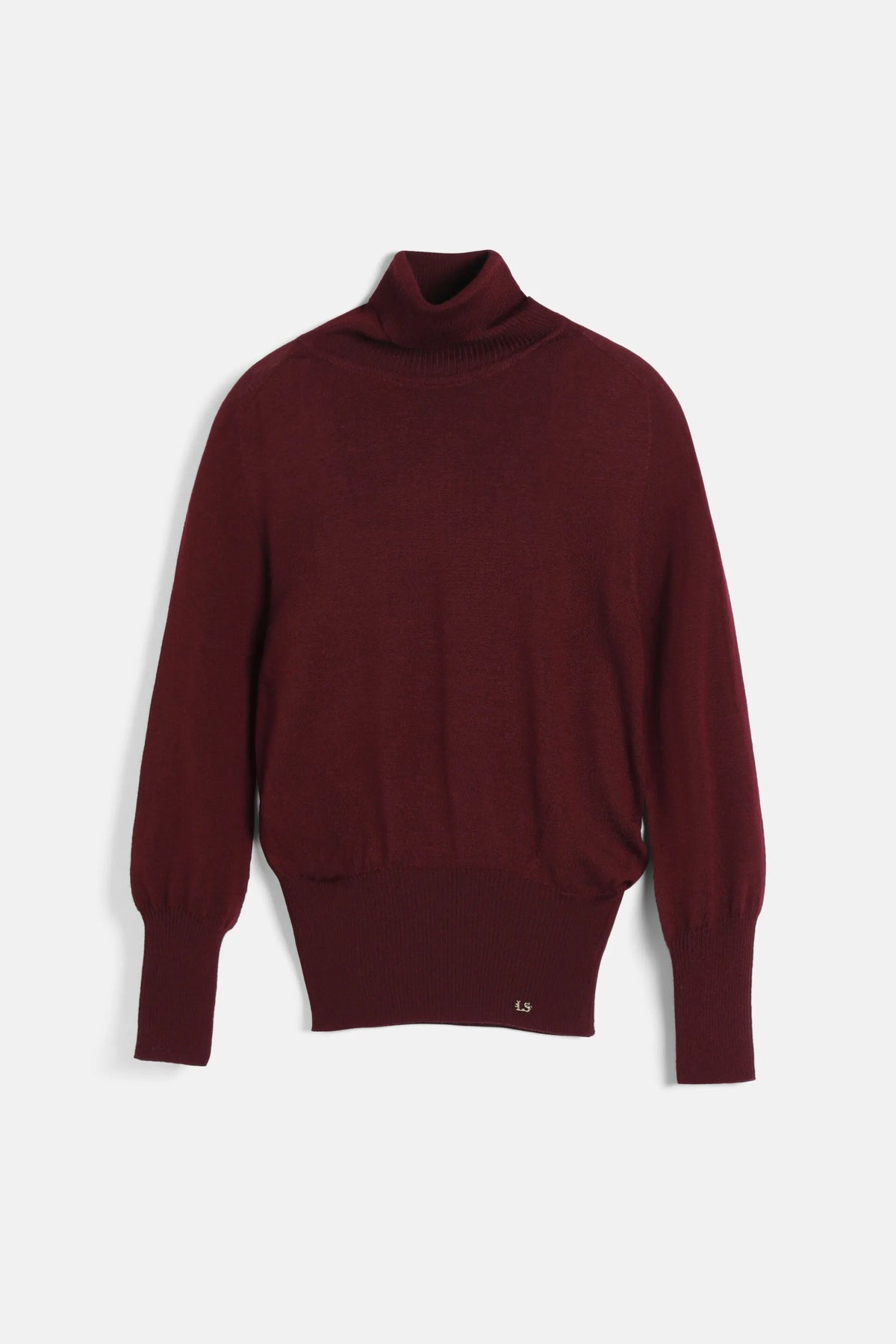 Luisa Spagnoli Bordeaux Women Manos - Wool Turtleneck SKU: MANOS F_2435 Image 04