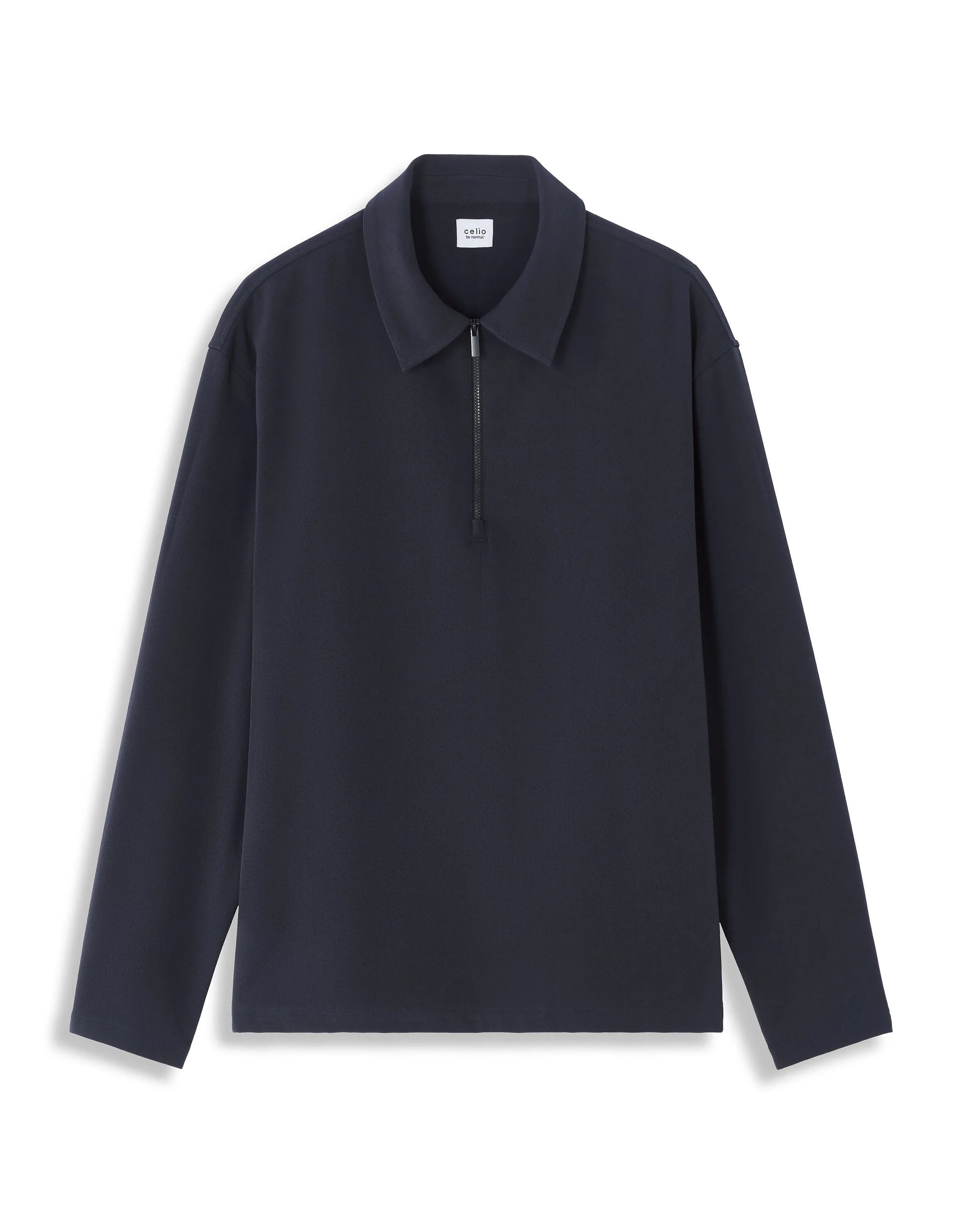 Celio_Navy_Loose Zipped Shirt_MAORA_NAVY_05