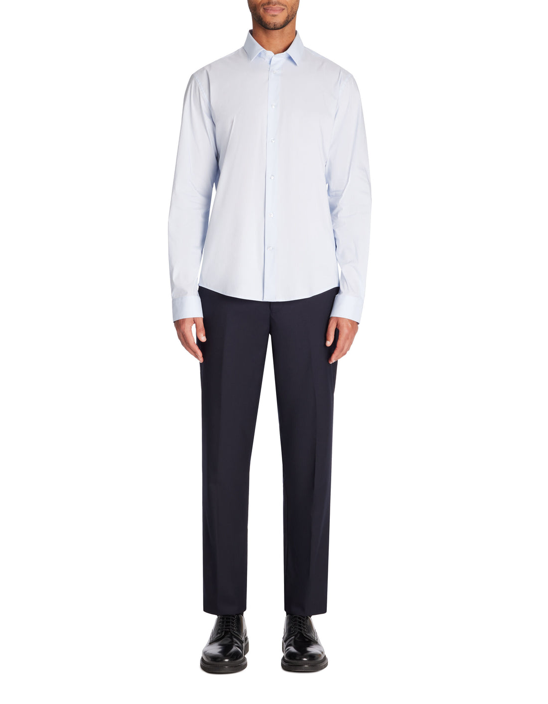 Celio_Light Blue Regular Stretch Cotton Shirt_MASANTALRG_LIGHT BLUE_02