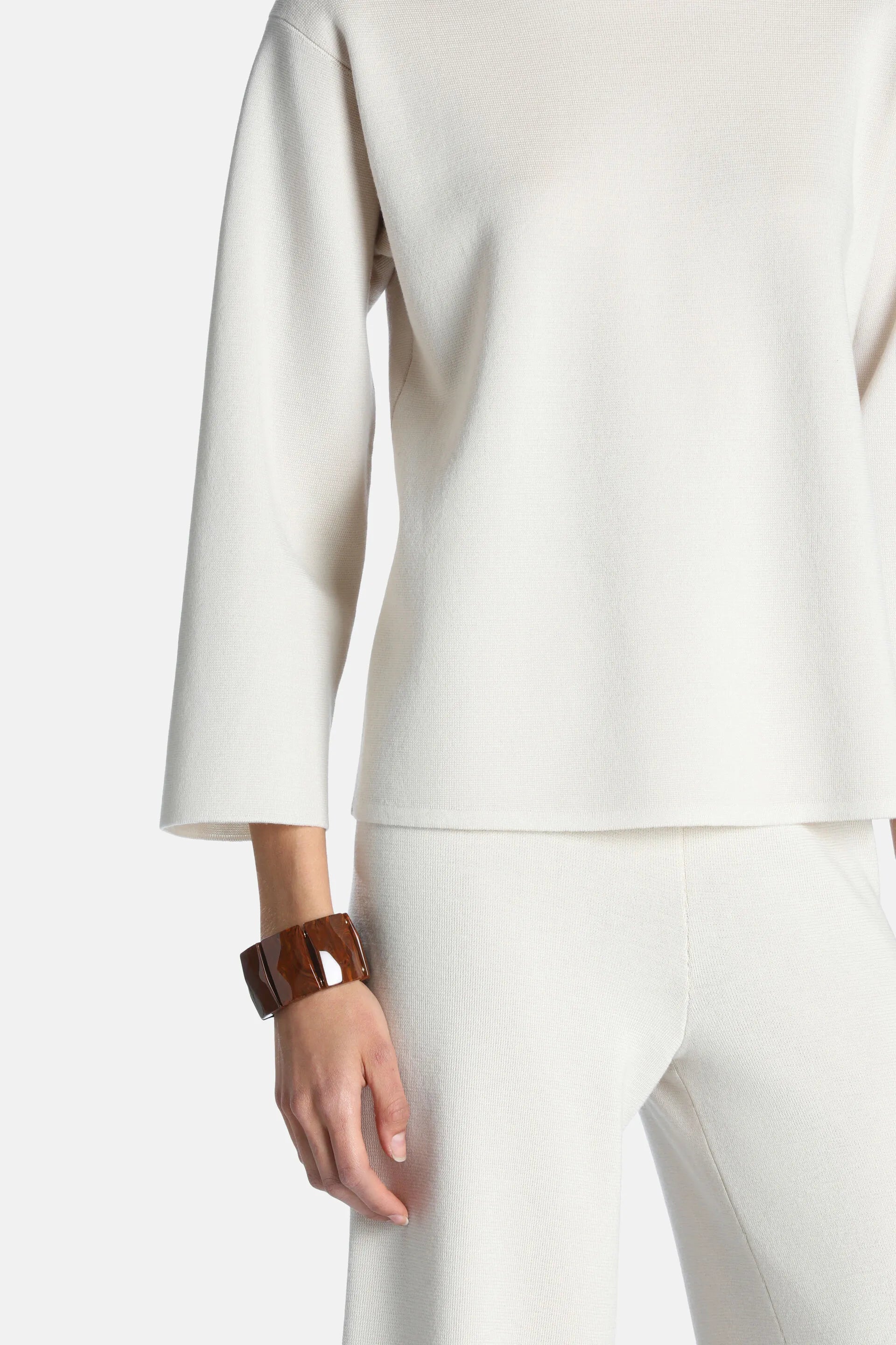 Luisa Spagnoli Crema Women Mascate - Knitted Tunic SKU: MASCATE_0204 Image 04