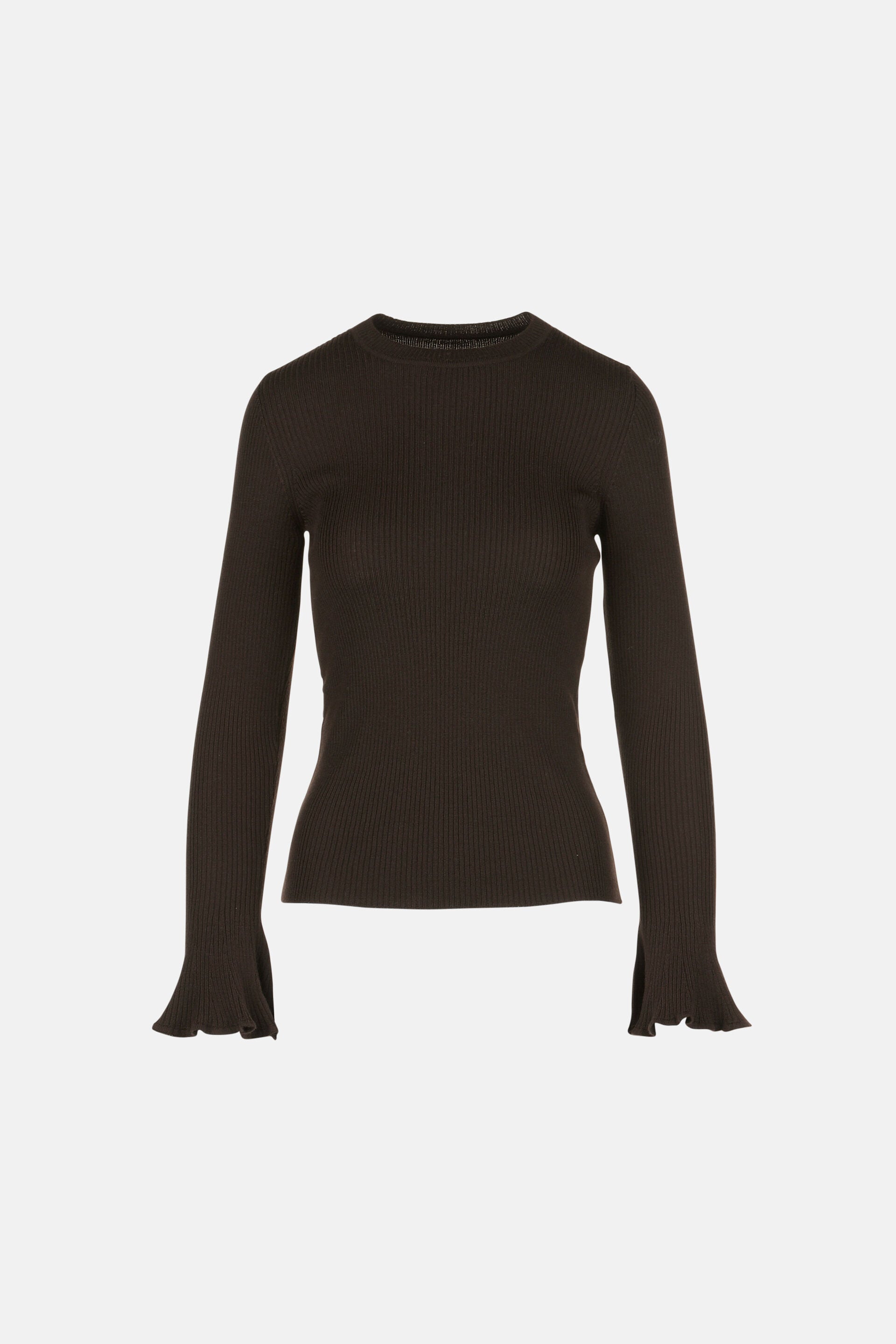 Luisa Spagnoli_Marrone_Massello - Ribbed Pullover - Fashion Show_MASSELLO_0970_06