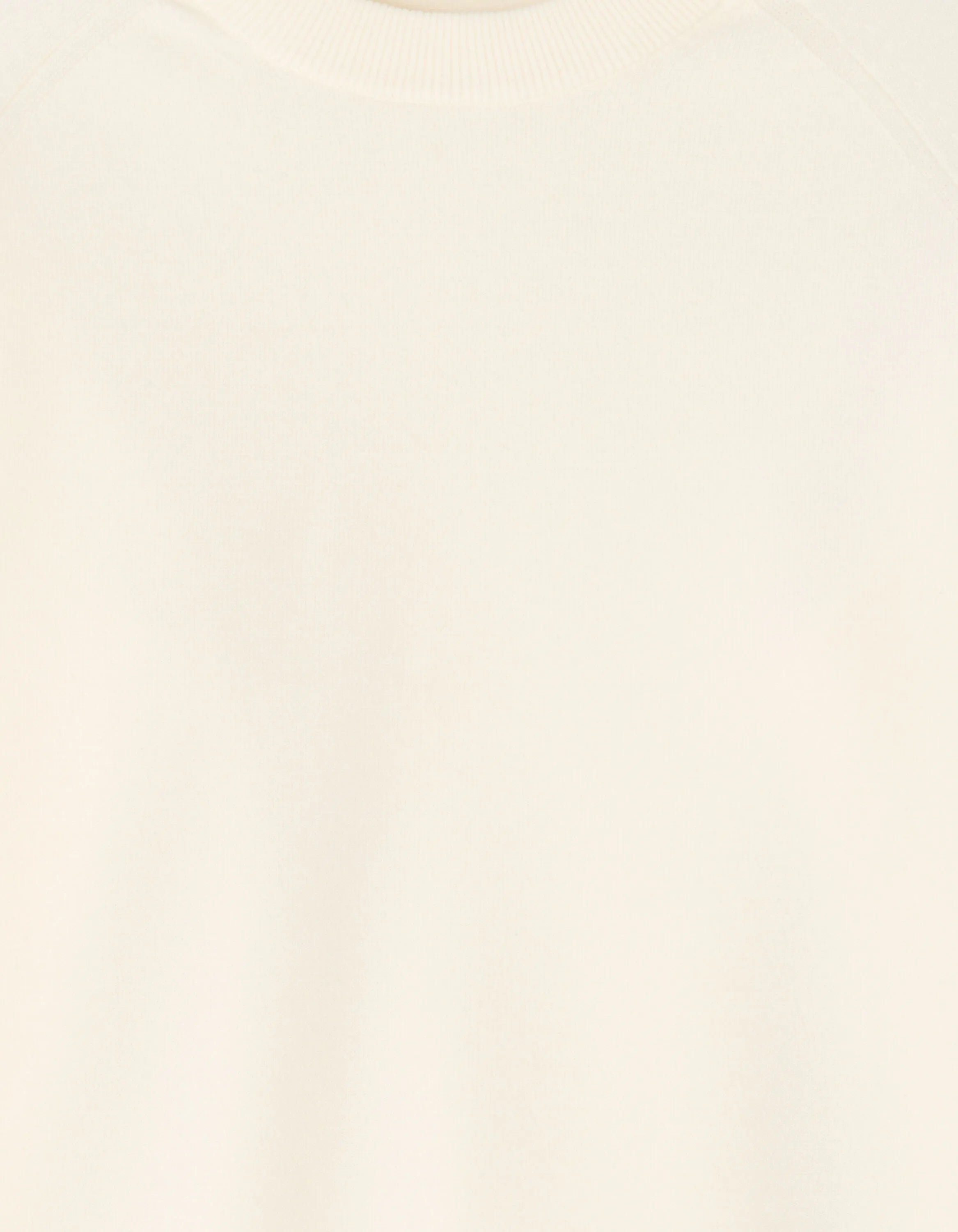 Celio_White_Plain Cotton Blend Crew Neck Sweater - Beige_MECLOTHILD_ECRU_05